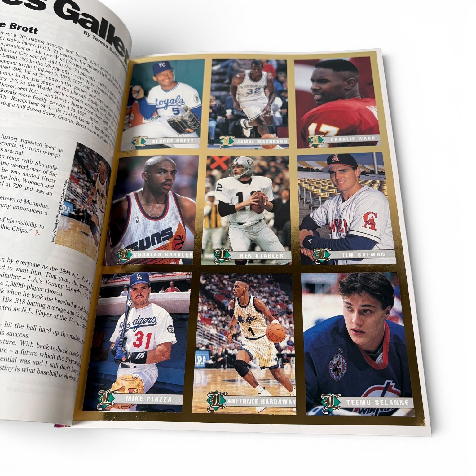 Legends Sports Magazine July/August 1994 Issue 58 Charles Barkley with Cards