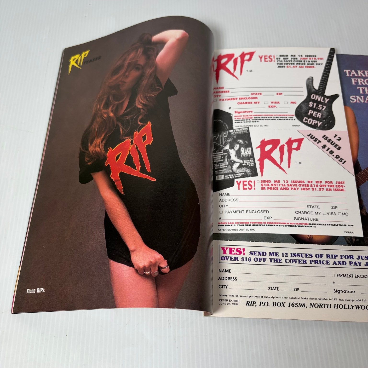 RIP Magazine May 1990 Motley Crue Tommy Lee Axl Rose Soundgarden Heavy Metal