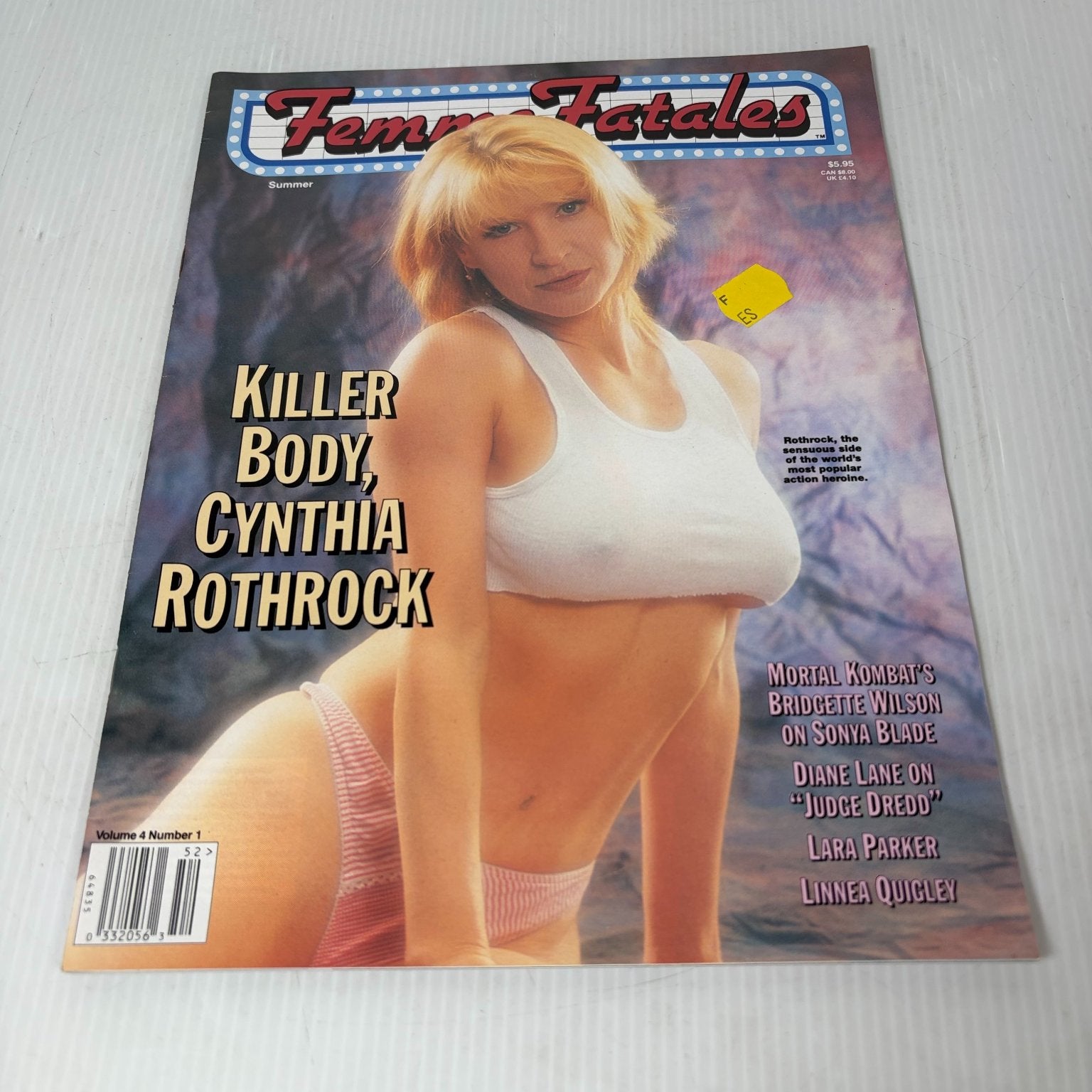 Femme Fatales Magazine Summer 1995 Cynthia Rothrock Action Heroine Horror Zine