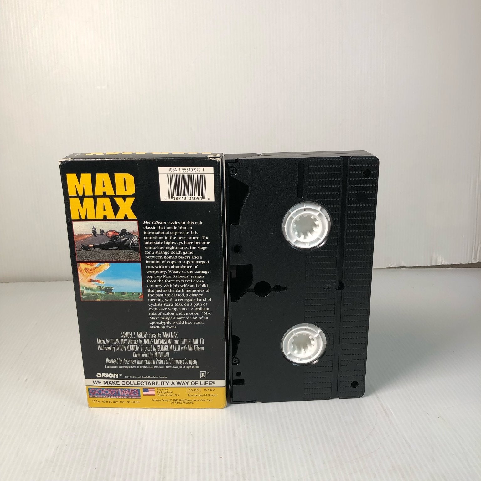Mad Max VHS 1979 Action Sci-Fi Orion Pictures Warner Home Video