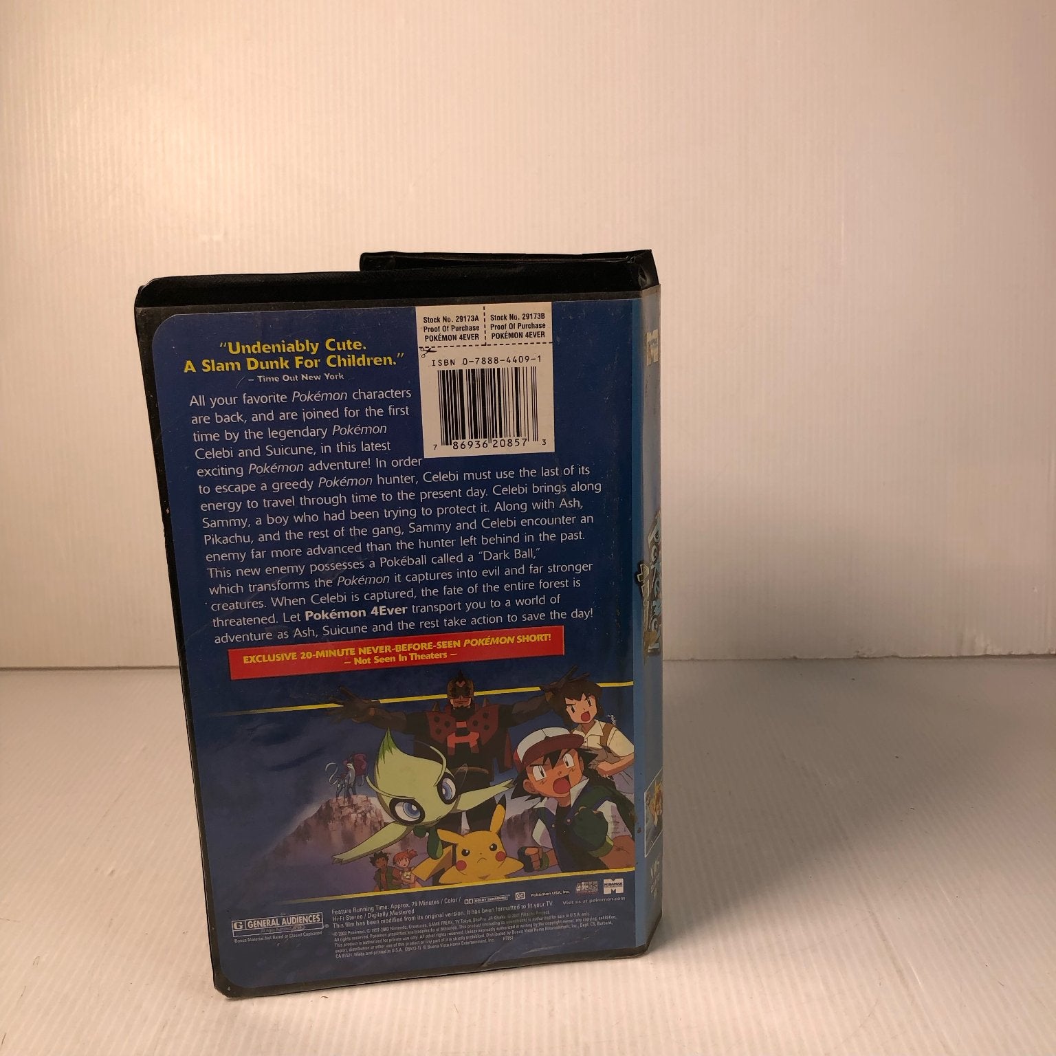 Pokemon 4 Ever VHS 2003 Animation Kids Miramax Full-Length Movie in Clamshell