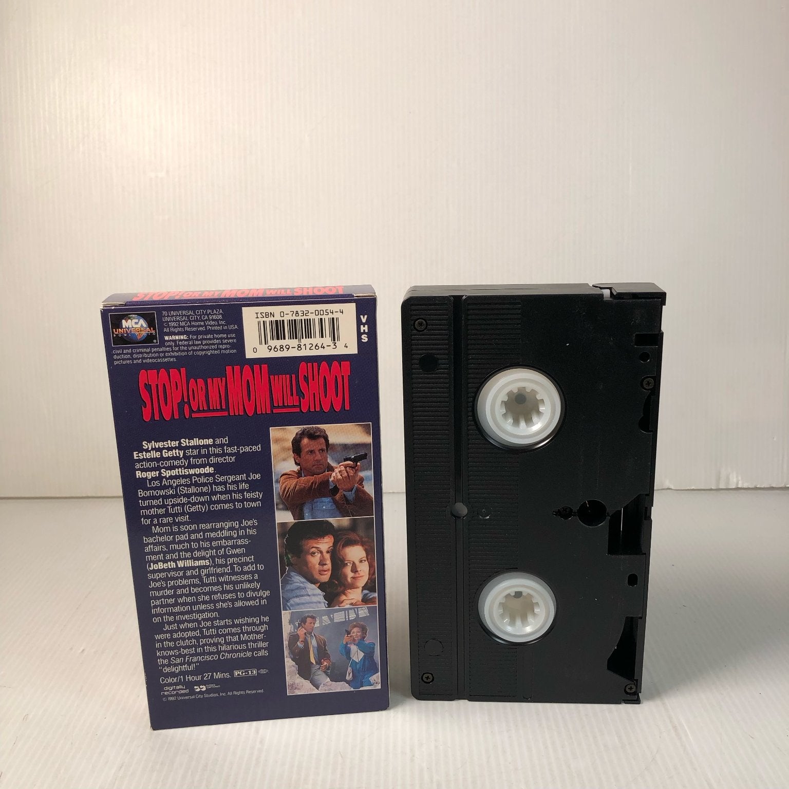 Stop! Or My Mom Will Shoot VHS 1992 Action Comedy Stallone MCA Universal