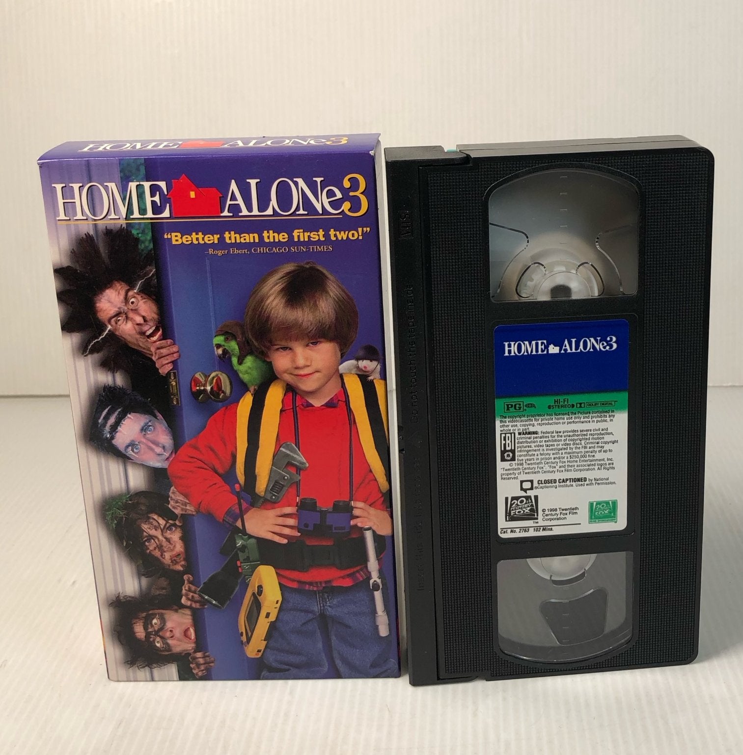 Home Alone 3 VHS 1998 Family Comedy Alex D. Linz 20th Century Fox