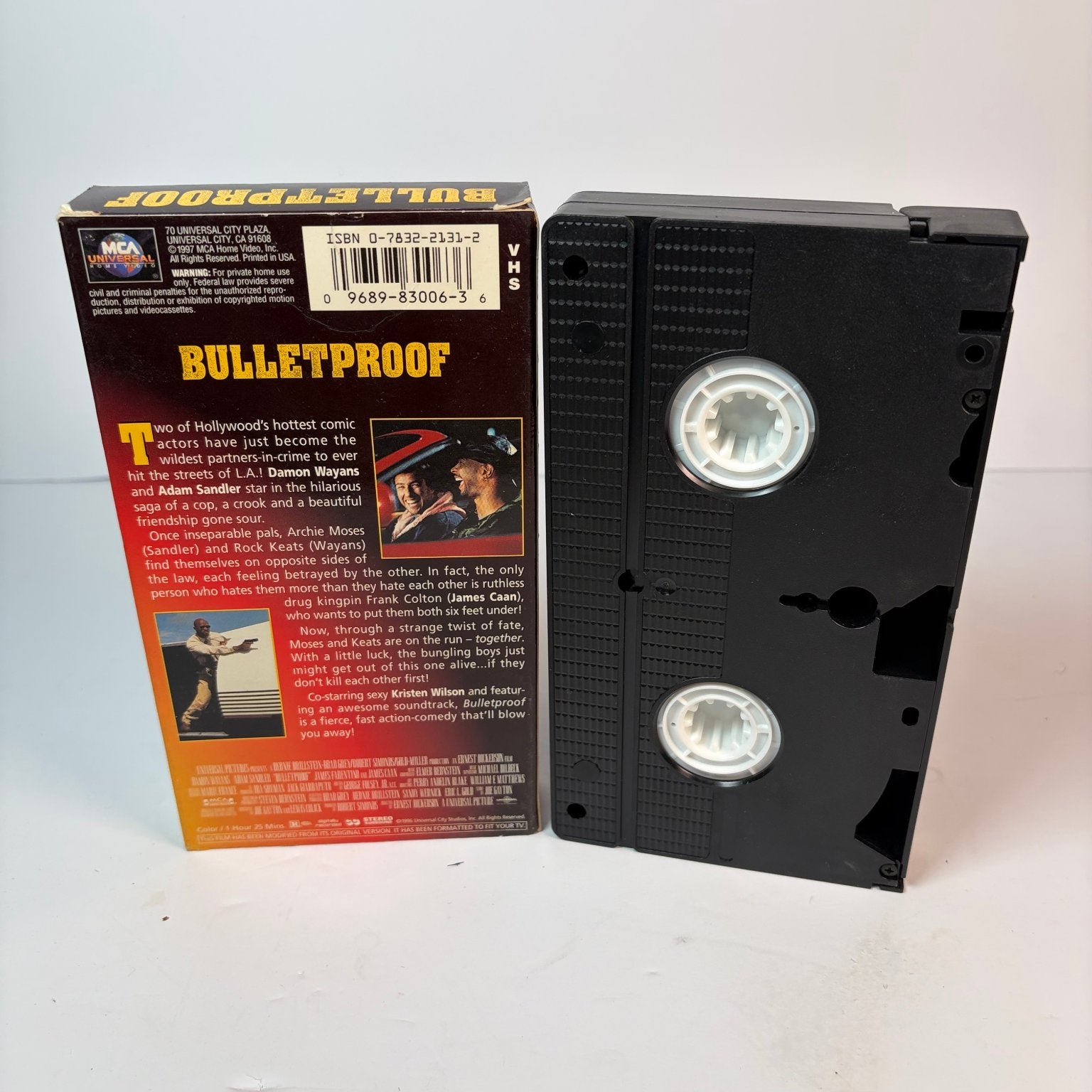 Bulletproof VHS 1996 Action Comedy Damon Wayans Adam Sandler MCA Universal