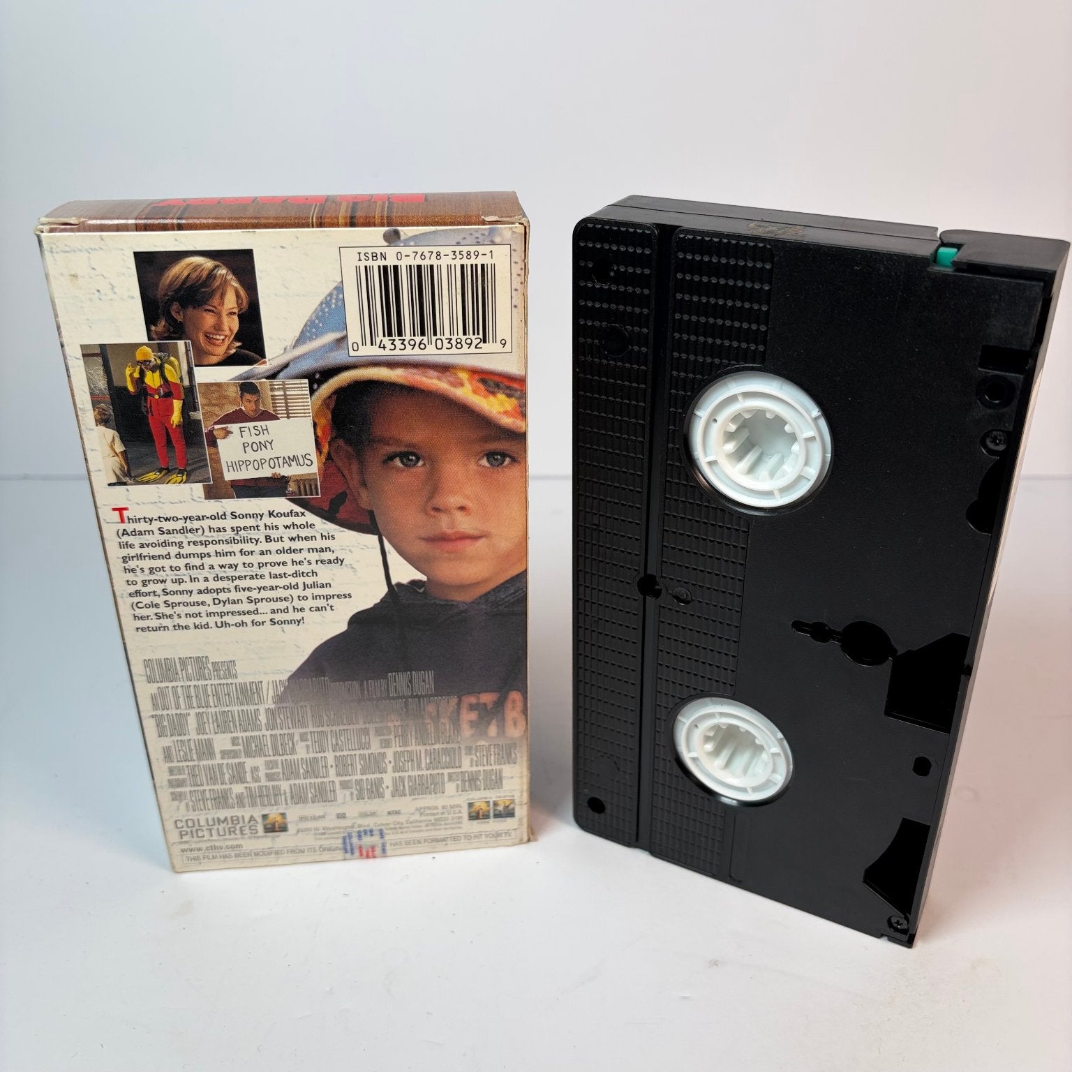 Big Daddy VHS 1999 Comedy Adam Sandler Columbia TriStar Home Video