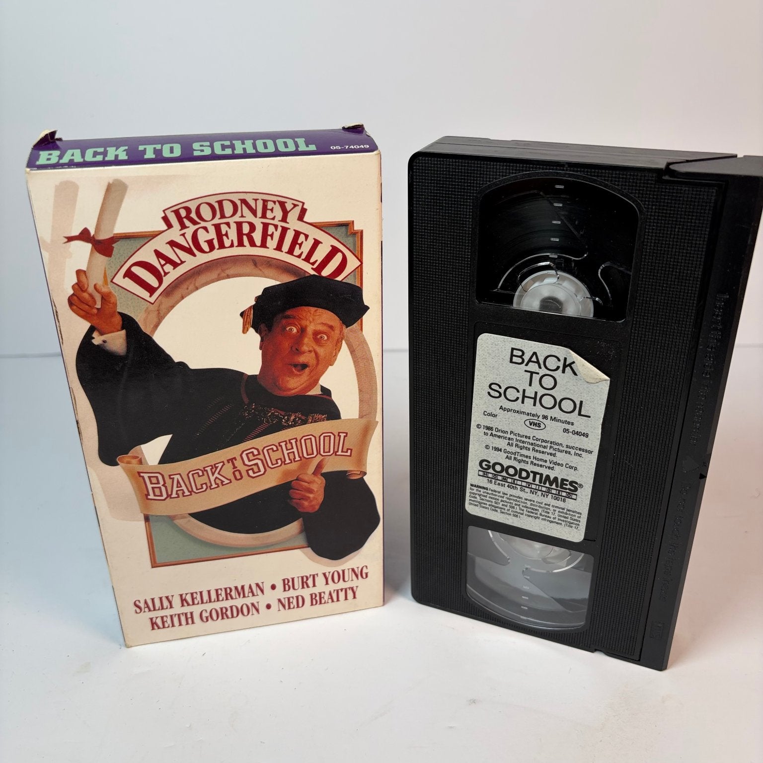 Back to School VHS 1986 Comedy Rodney Dangerfield Goodtimes Home Video