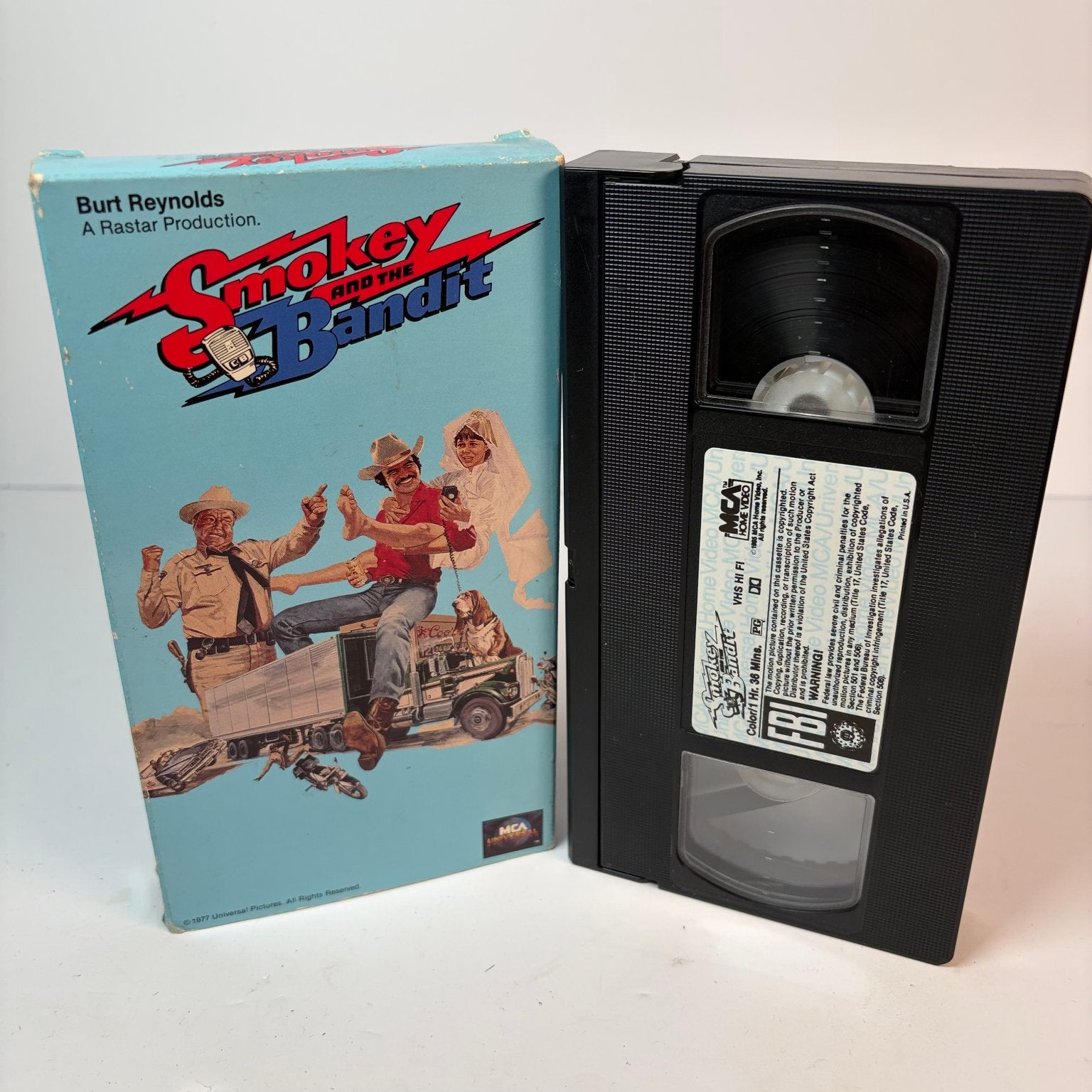 Smokey and the Bandit VHS 1977 Comedy Action Hi-Fi Burt Reynolds MCA Universal