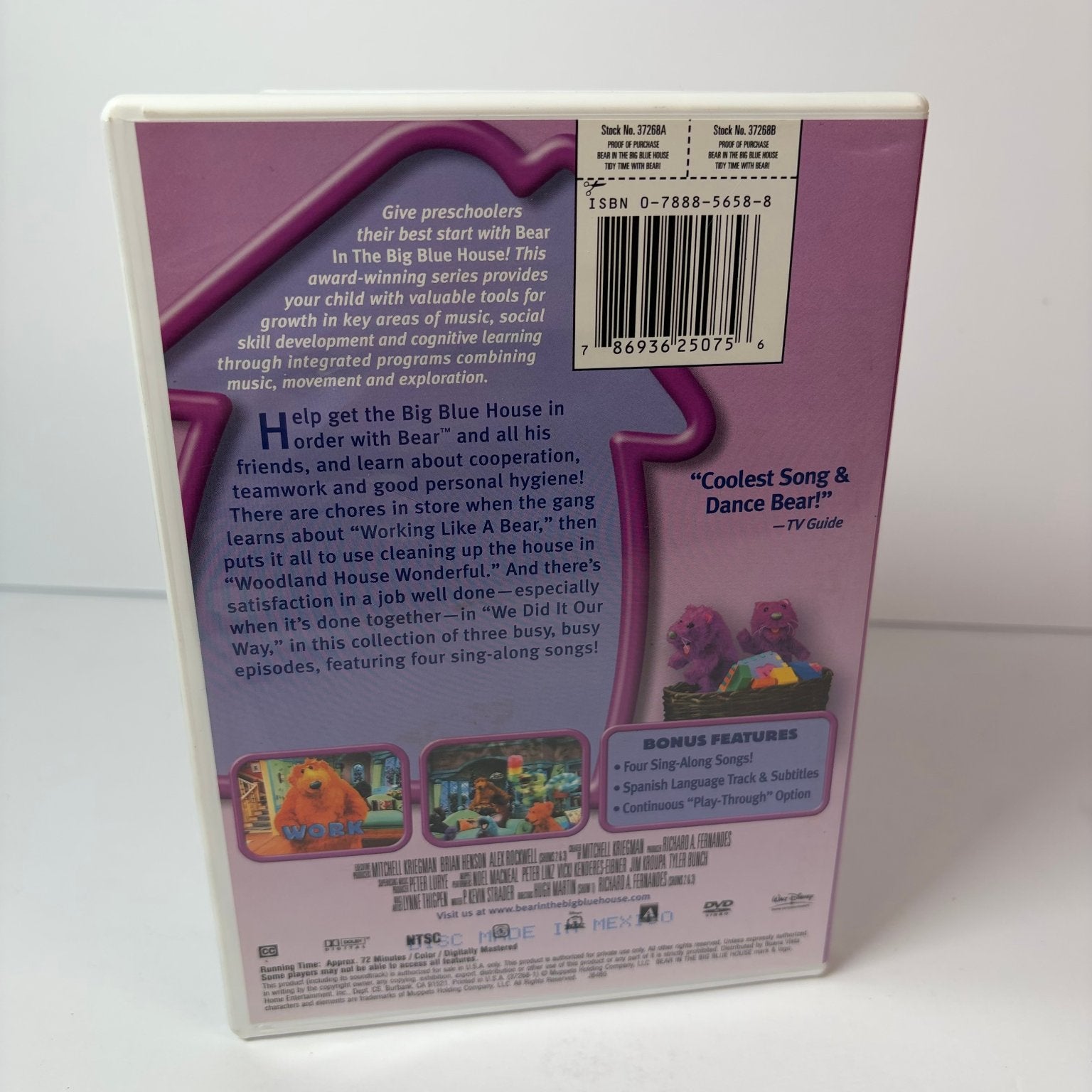 Bear in the Big Blue House: Tidy Time with Bear! DVD 2004 Children's