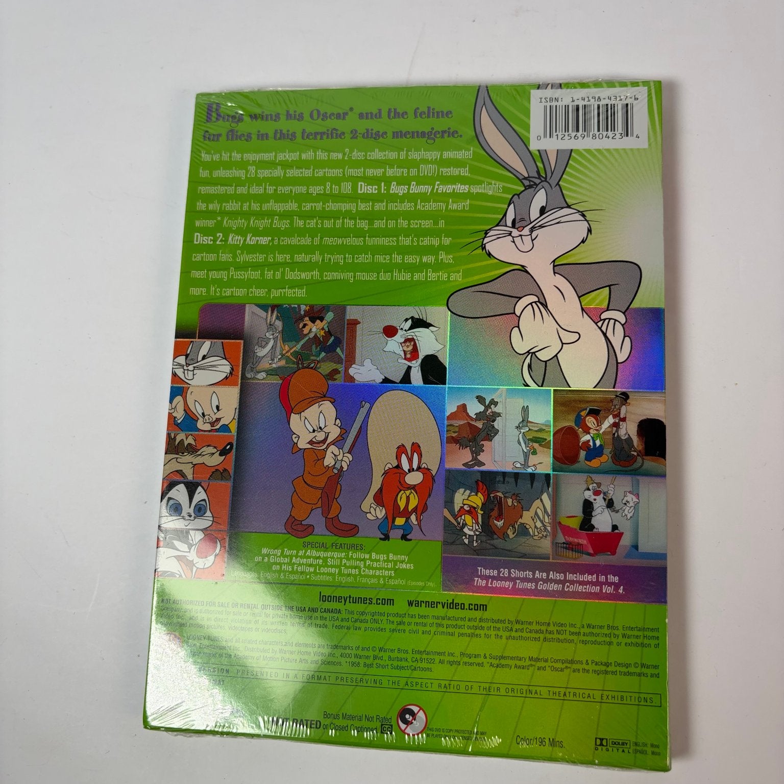 Looney Tunes Spotlight Collection 4 DVD 2005 Bugs Bunny Daffy Duck 28 Cartoons
