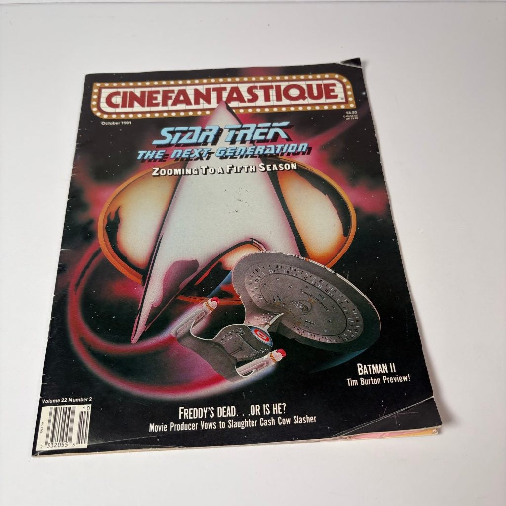Cinefantastique October 1991 Star Trek Next Generation Batman II Freddy's Dead