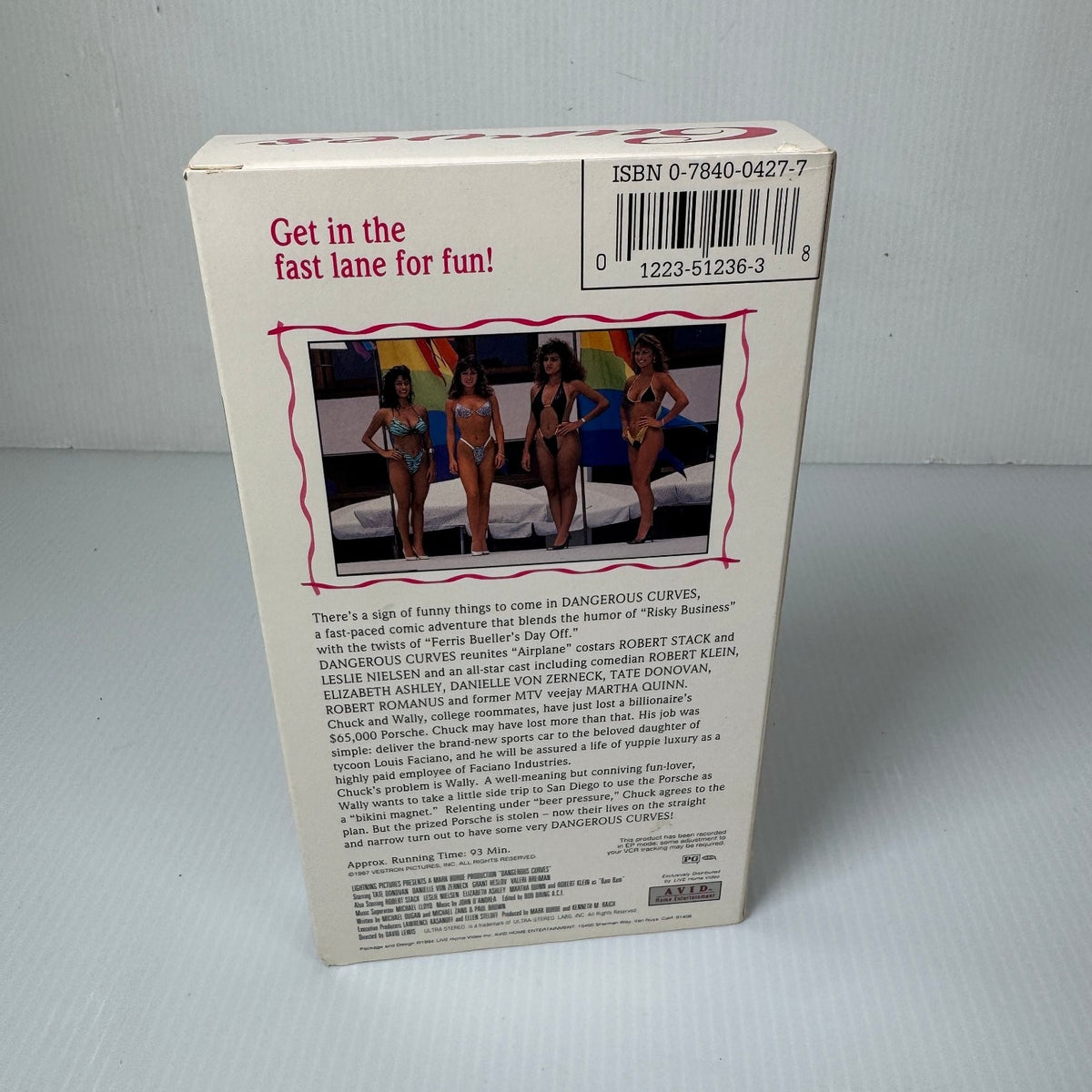 Dangerous Curves VHS 1988 Comedy Original Release Tate Donovan Leslie Nielsen