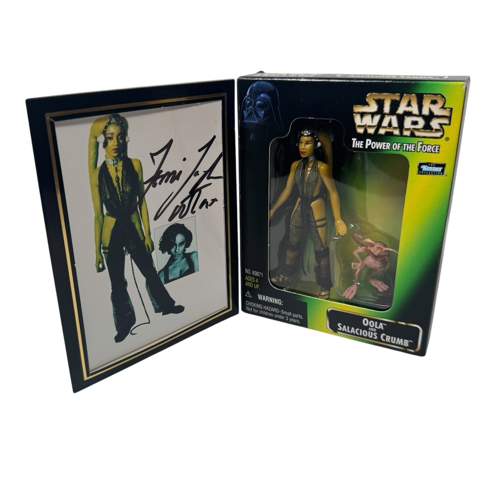 Star Wars Toy Expo Exclusive Signed Femi Taylor OOLA & Salacious Crumb 1998 POTF