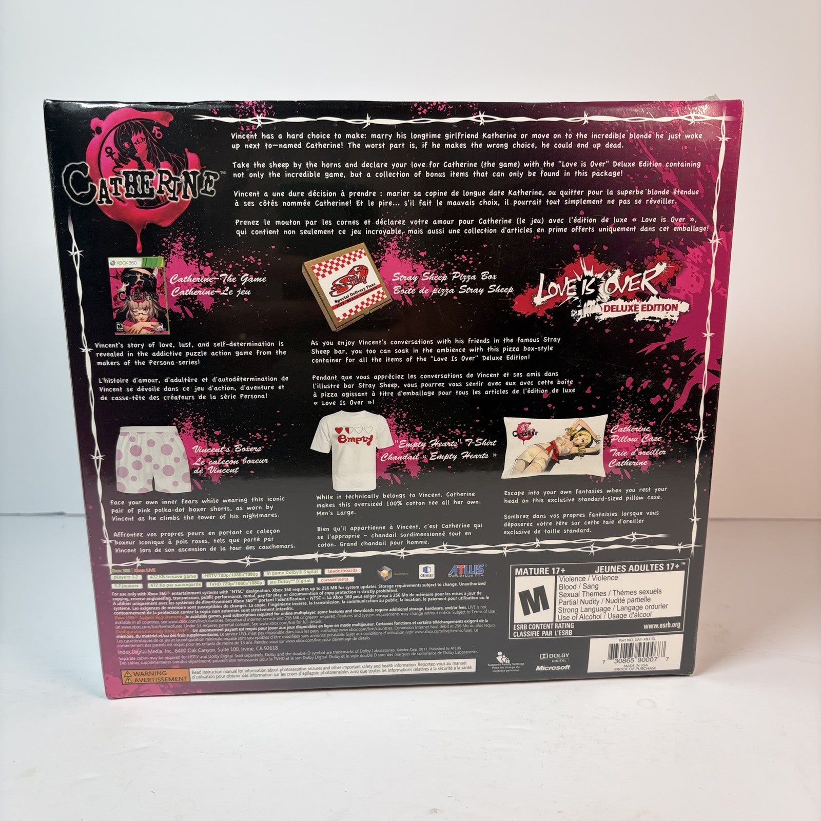 Catherine Love Is Over Deluxe Edition Xbox 360 X360 NEW Factory Sealed Atlus