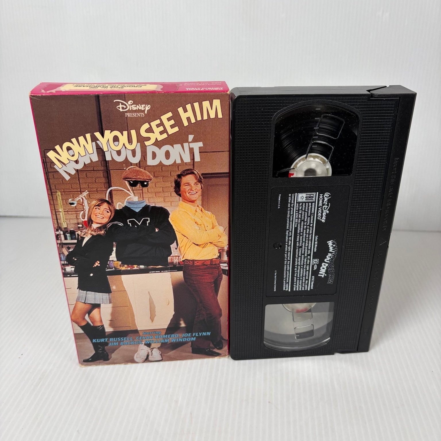 Now You See Him, Now You Don't VHS 1972 Disney Comedy Kurt Russell