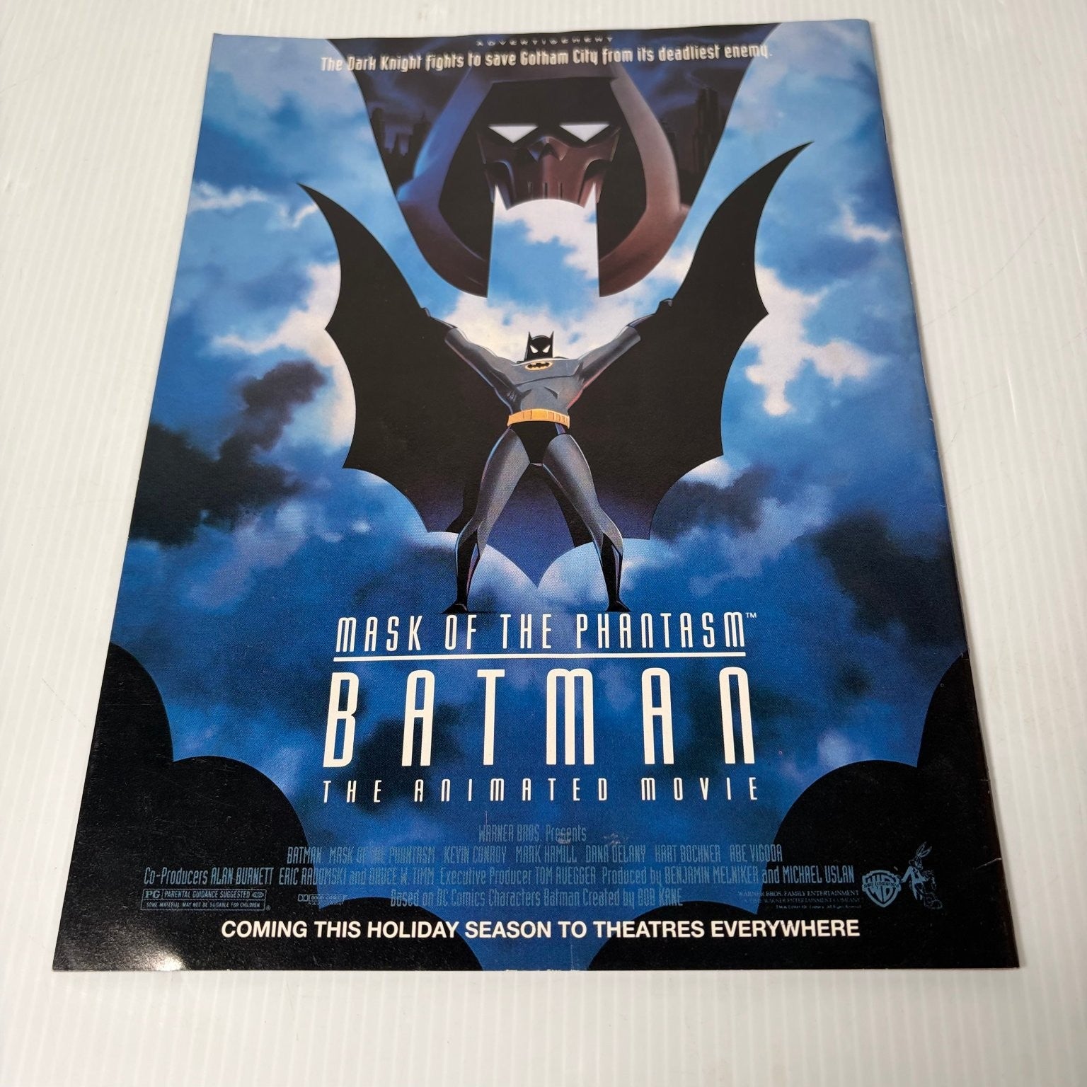 Superman & Batman Magazine July 1994 Mask of the Phantasm Animated Movie Pullout
