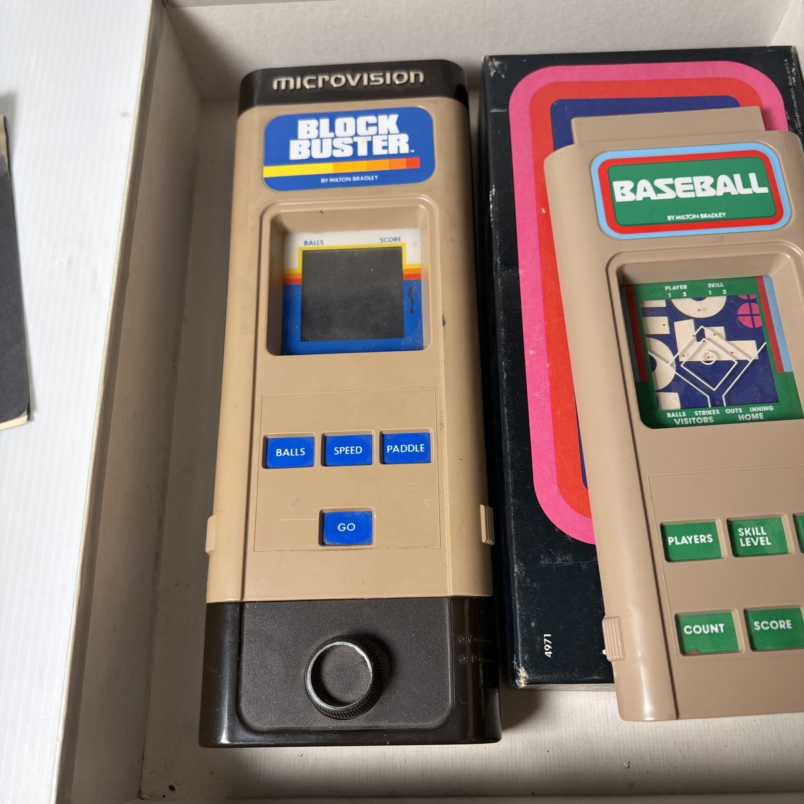 AS IS Milton Bradley Microvision Programmable Electronic Game System w/ 3 Games