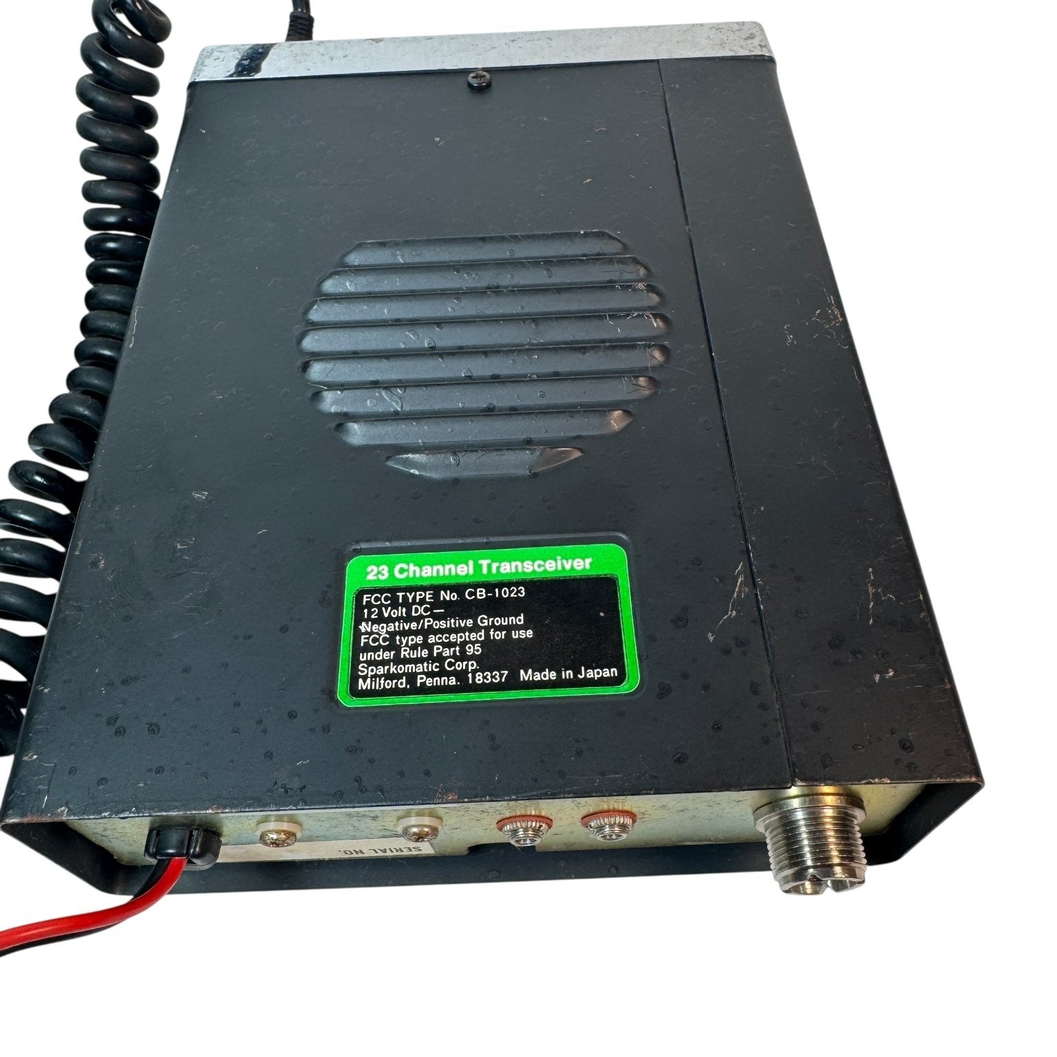 Vintage Sparkomatic CB Radio CB-1023 23 Channel Mobile Radio AS IS UNTESTED