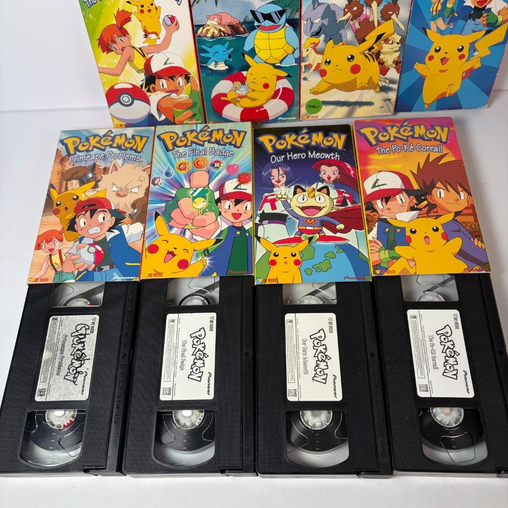 Pokemon VHS Lot of 12 Viz Video Pioneer Anime Tapes Pikachu I Choose You