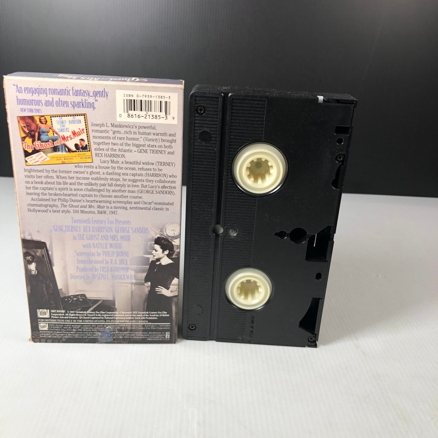The Ghost and Mrs. Muir VHS 1947 Romantic Fantasy Fox Video Studio Classic