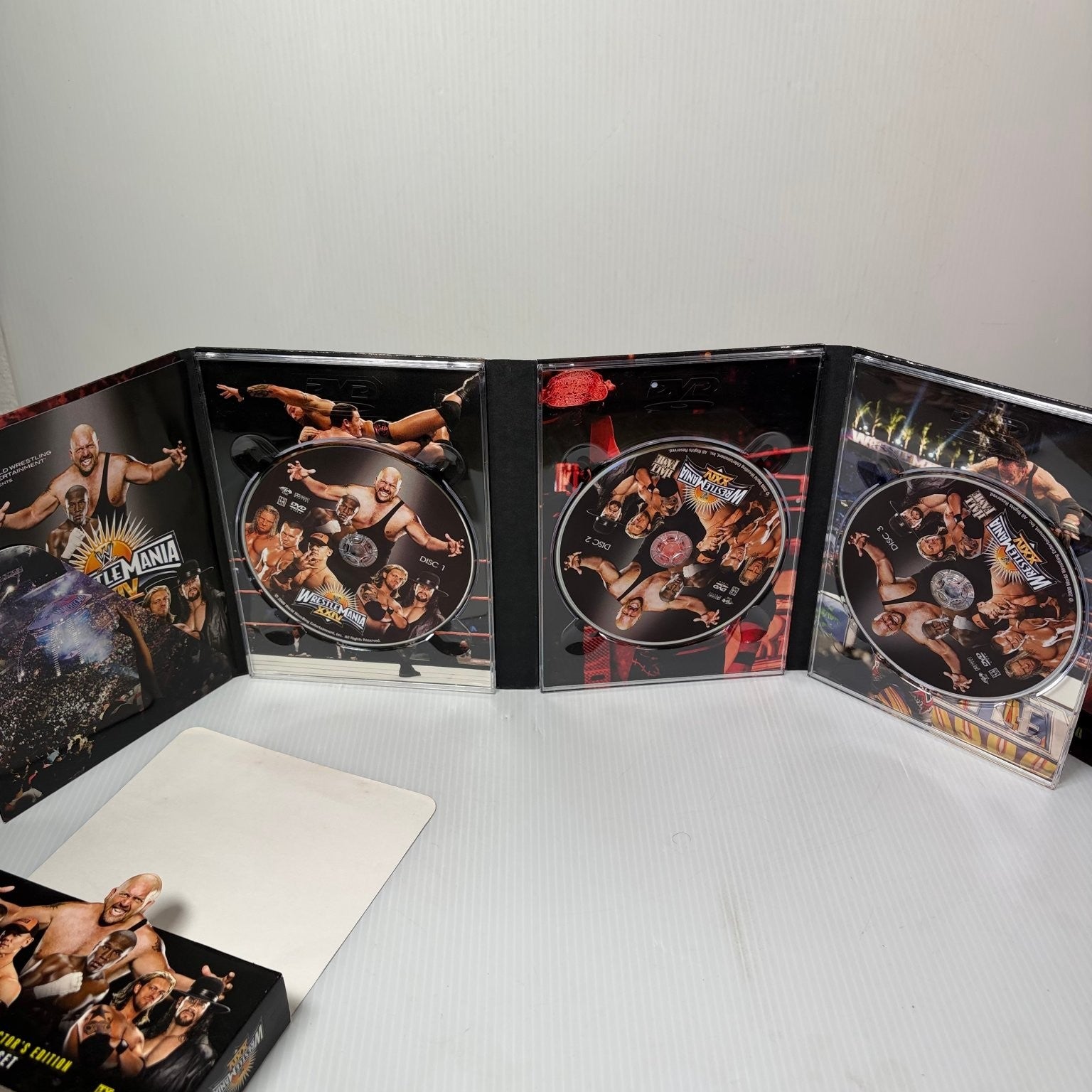 WrestleMania XXIV DVD 2008 Limited Collector's Edition 3 Disc Set Steelcase WWE