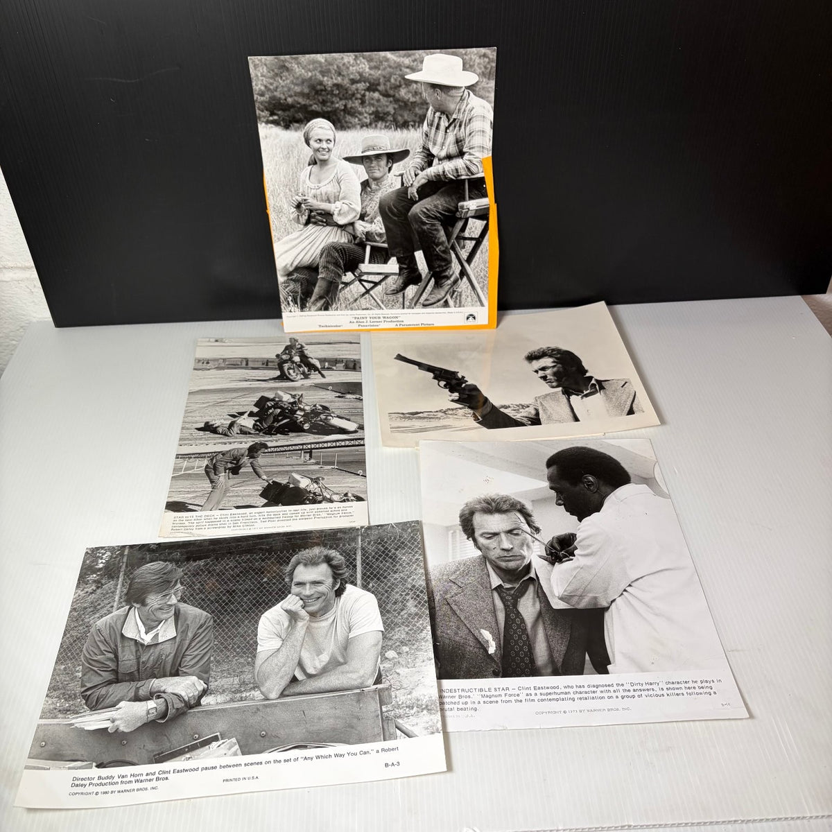 Warner Bros Clint Eastwood Movie Press Kit Photo Lot of 5 Magnum Force & More