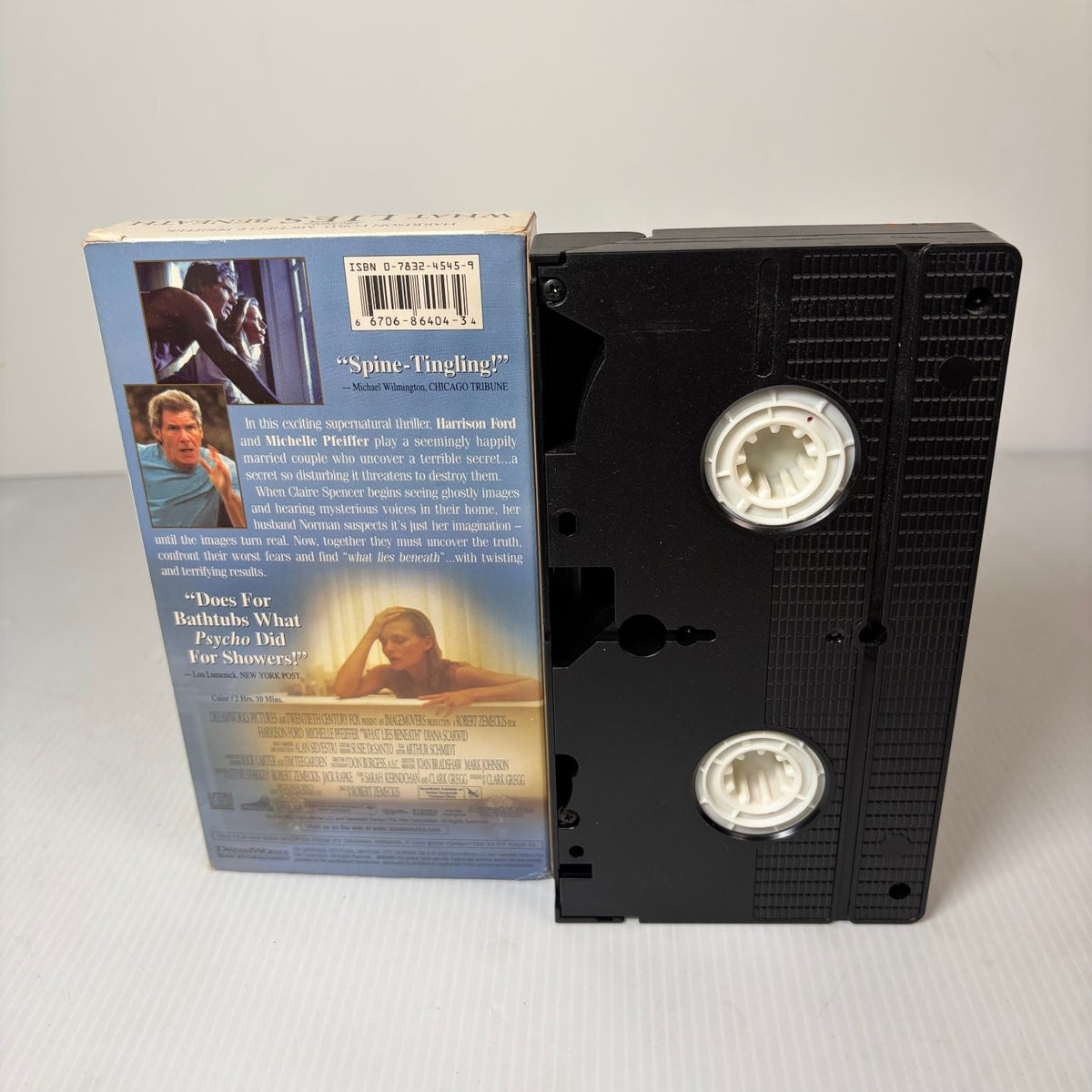 What Lies Beneath VHS 2000 Supernatural Thriller Harrison Ford DreamWorks