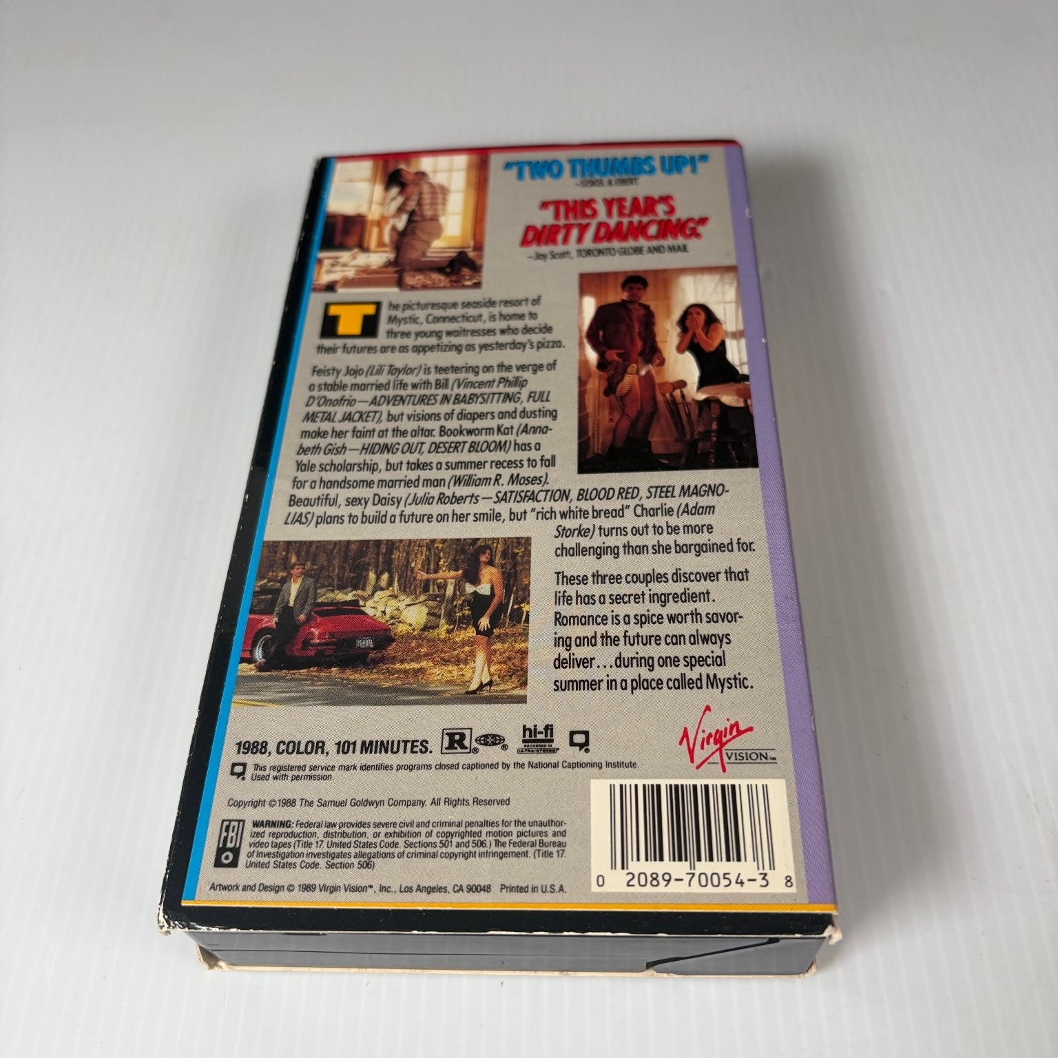 Mystic Pizza VHS 1988 Romantic Comedy Original Release Virgin Vision