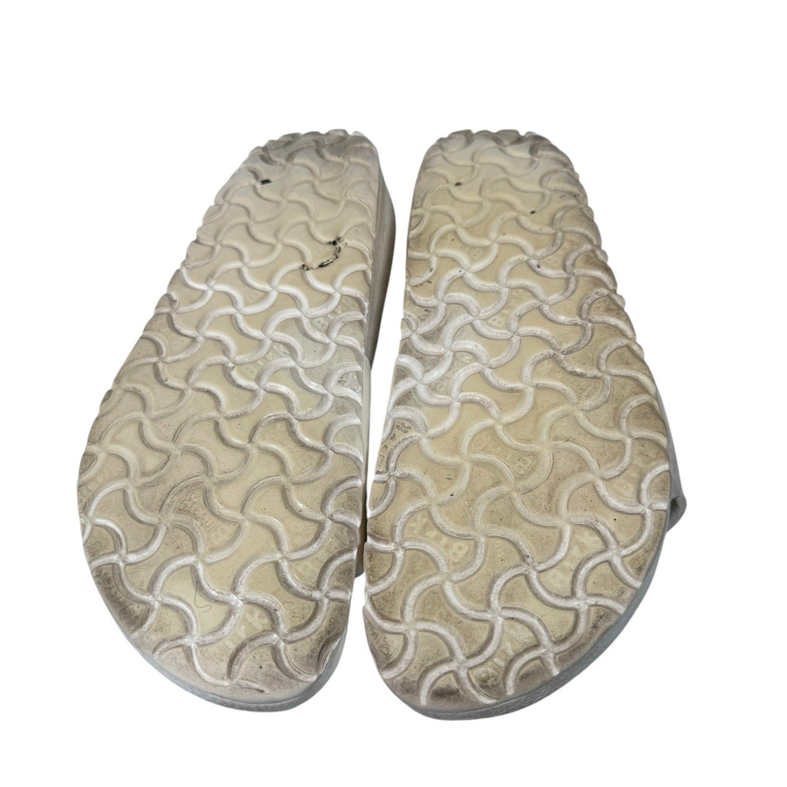 Birkenstock Madrid Essentials EVA Rubber Single Strap Flip Flops Size 40 White