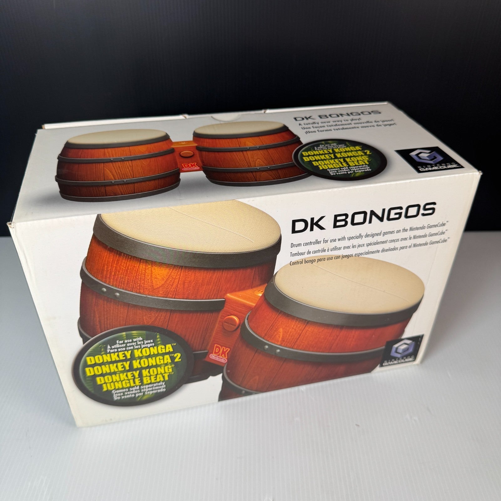 DK Bongos Drum Controller Nintendo Gamecube Genuine OEM Retail Packaging Box