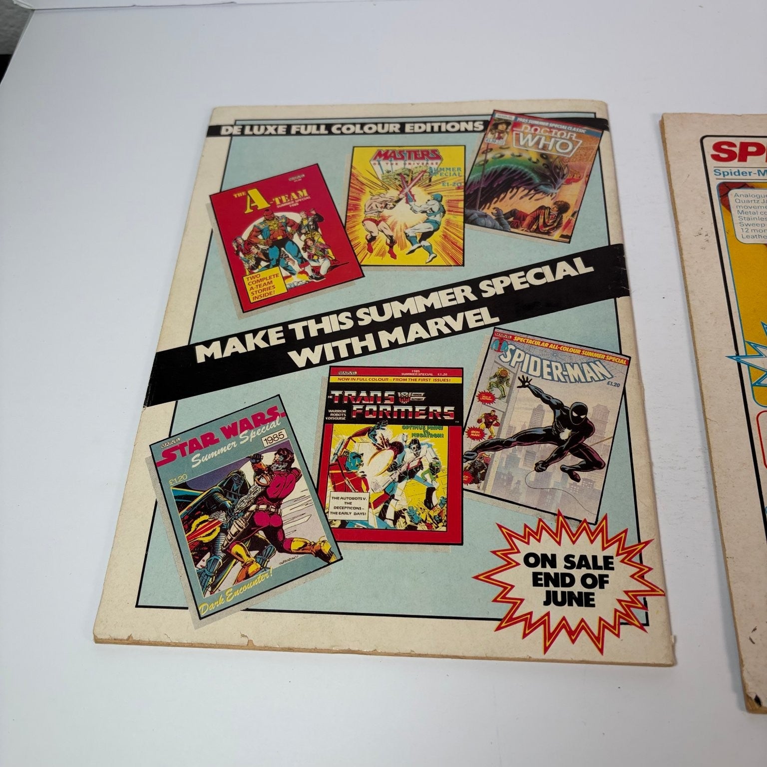 Captain Britain Magazine Lot 2 Issues 1985 Marvel Comics Alan Davis