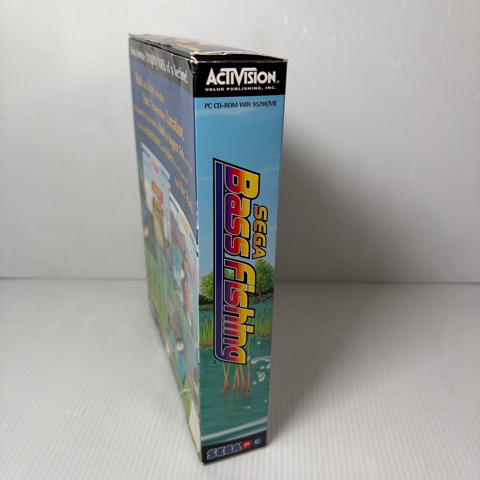 Sega Bass Fishing Big Box PC Video Game Fishing Simulation Complete RARE