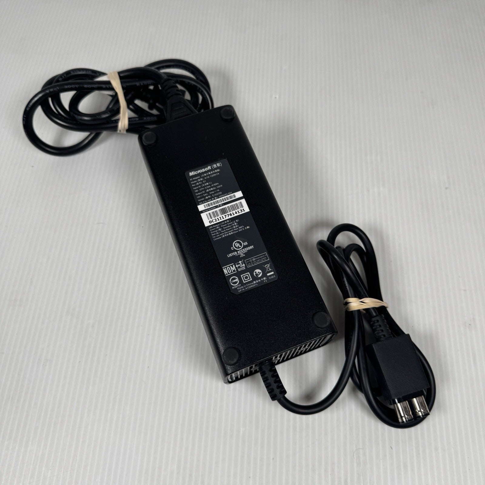 Genuine Microsoft Xbox 360 Slim Power Supply A10-120N1A AC Adapter X856283-004