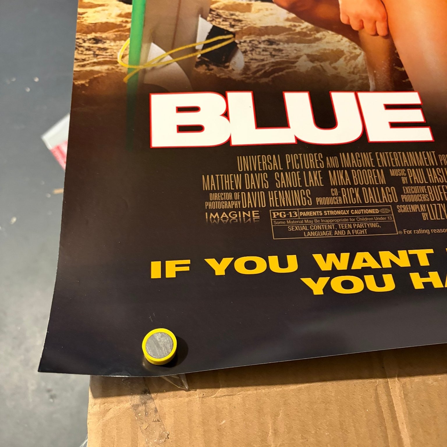 Blue Crush 2002 One Sheet Movie Poster Original Double-Sided Kate Bosworth
