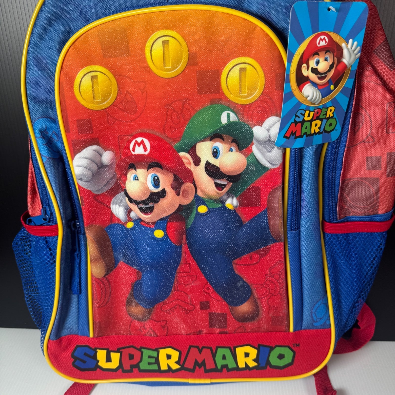 Super Mario Glittering Coins Backpack Official Nintendo Licensed 2015
