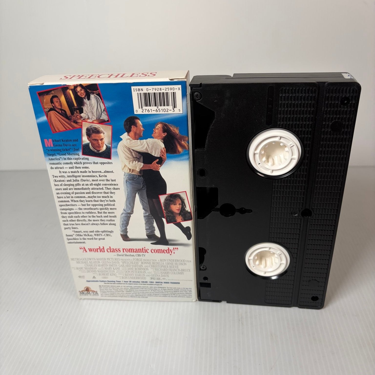 Speechless VHS 1994 Romantic Comedy Michael Keaton Geena Davis MGM UA