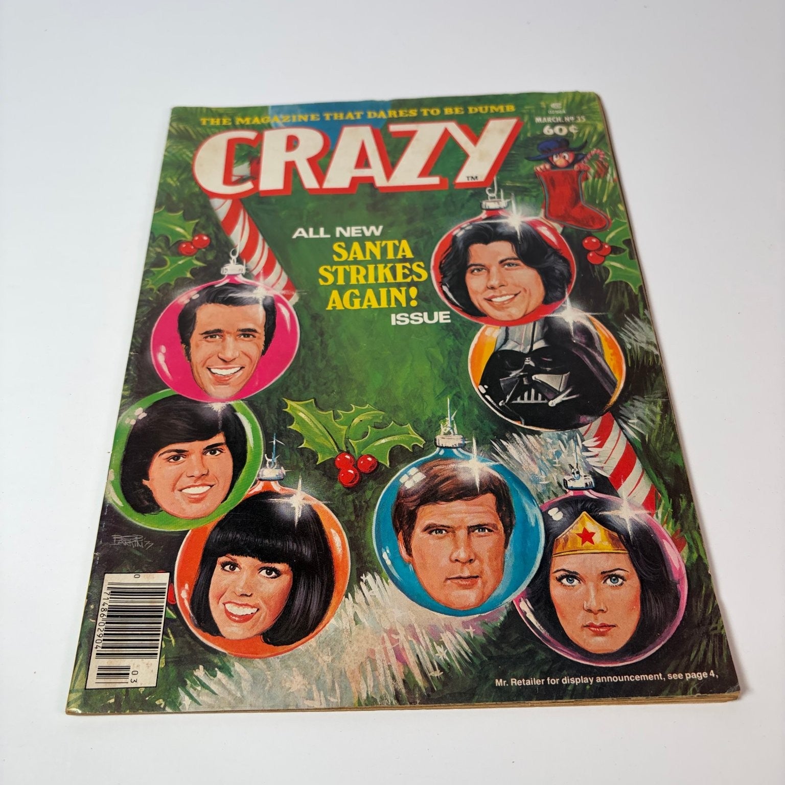 CRAZY Magazine March 1978 Santa Strikes Again Parody Humor