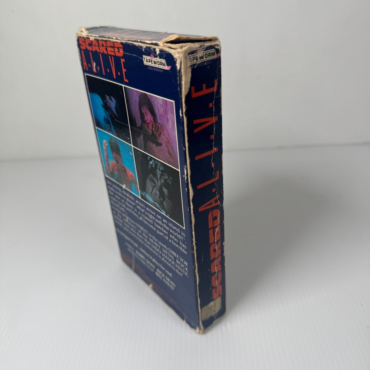 Scared Alive VHS 1981 Horror Original Release Tapeworm Distribution