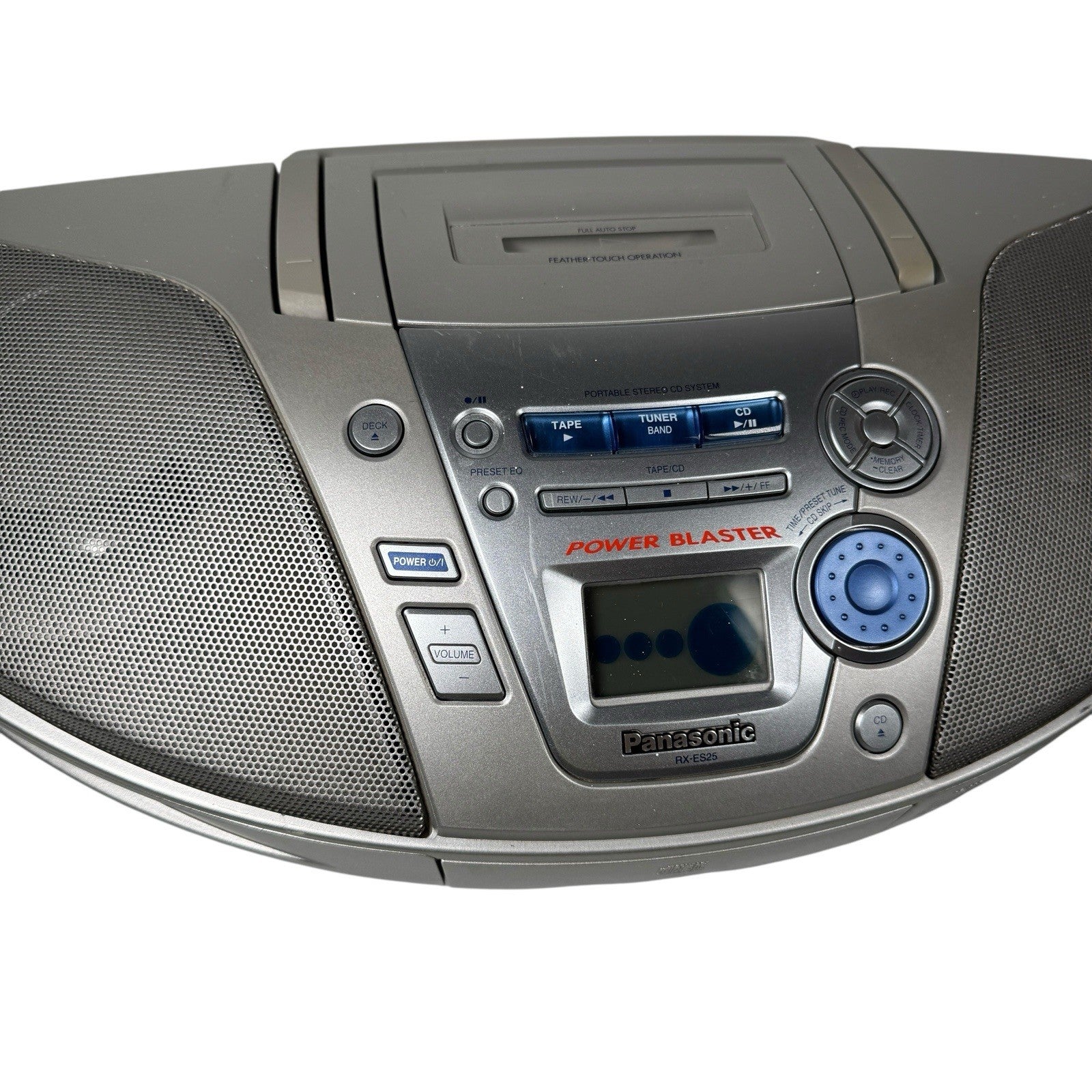 Vintage Y2K Panasonic Power Blaster RX-ES20 Boombox CD & Cassette Tape Player