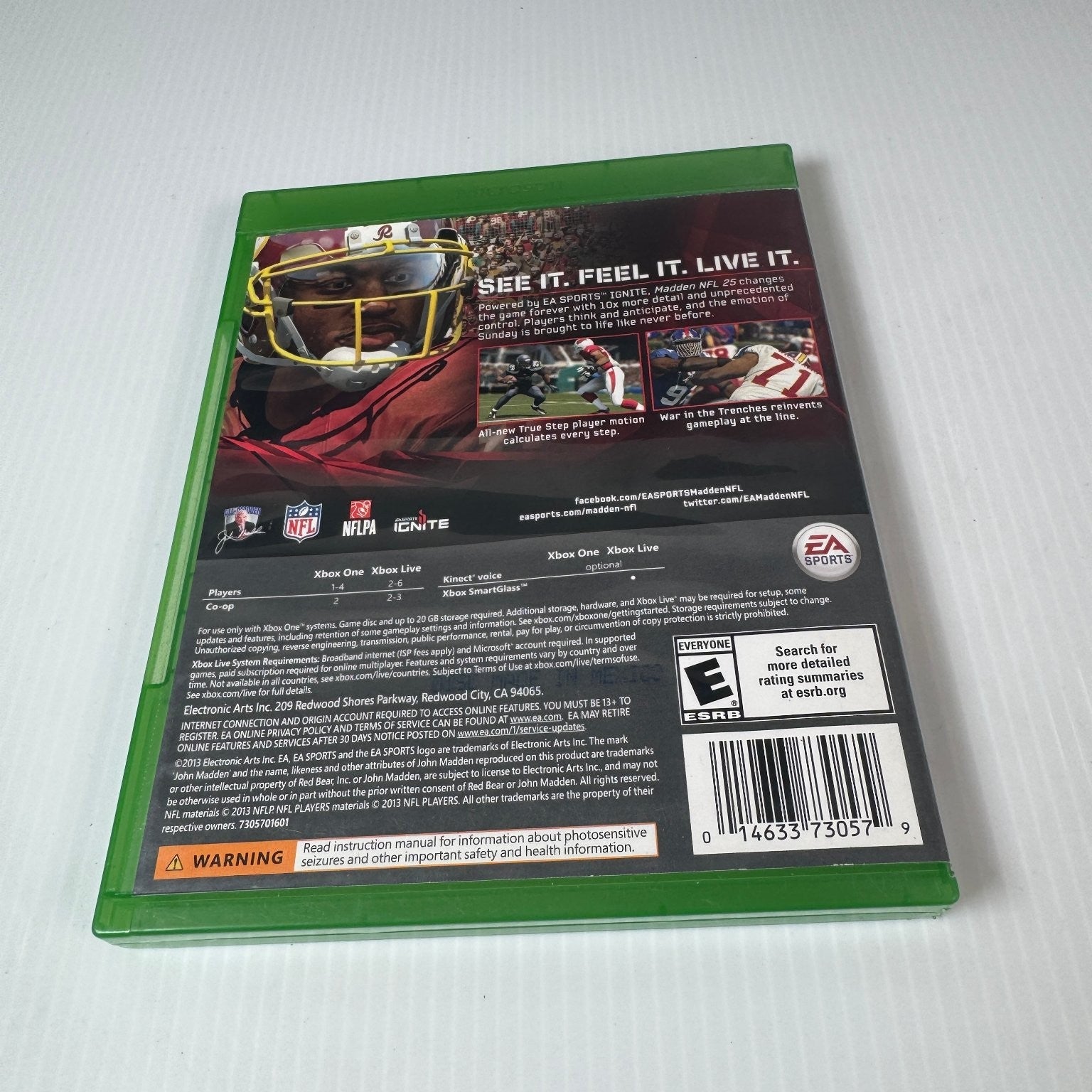 Madden NFL 25 Xbox One Video Game Multiplayer Sports Football