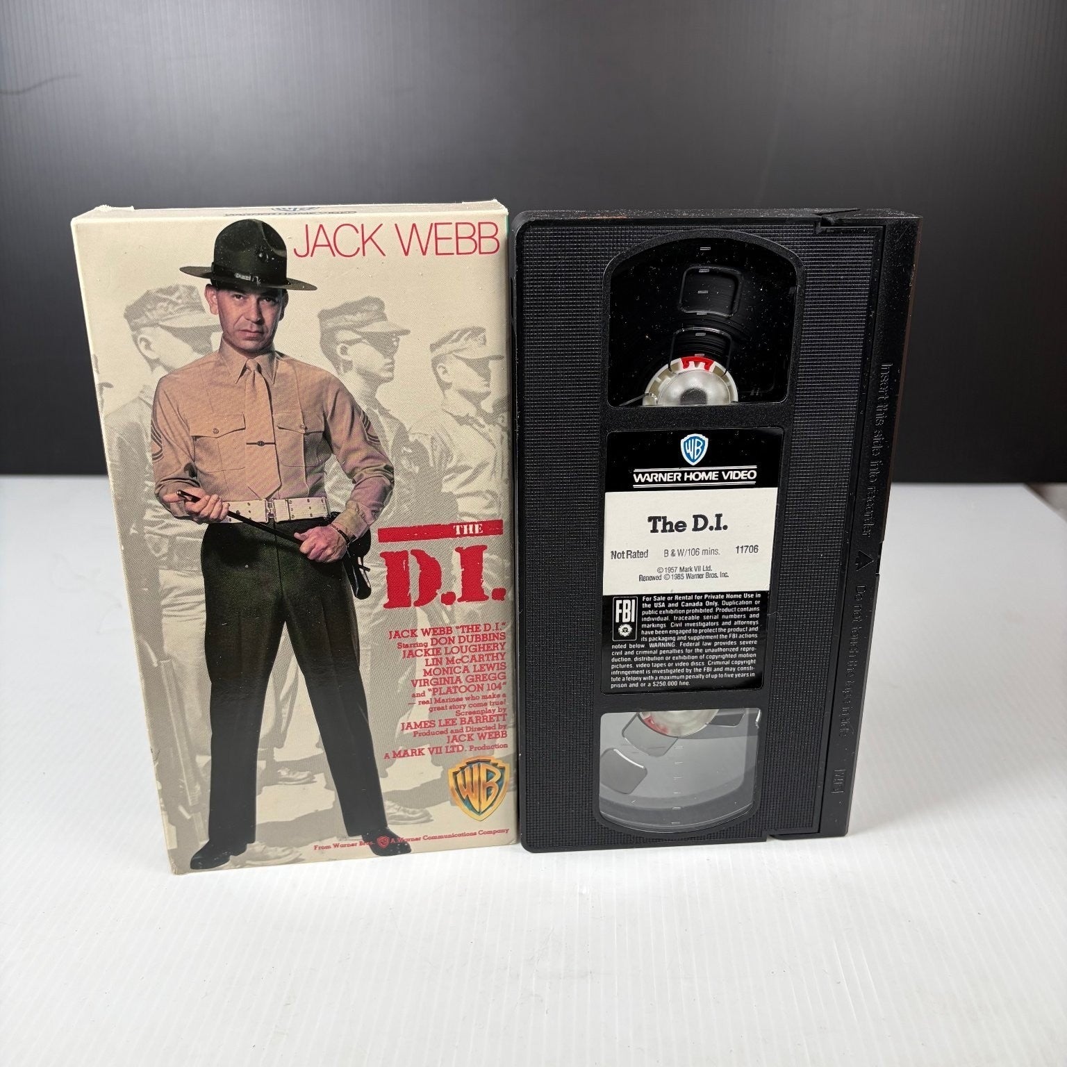 The D.I. VHS 1985 Military Drama Original Release Warner Home Video