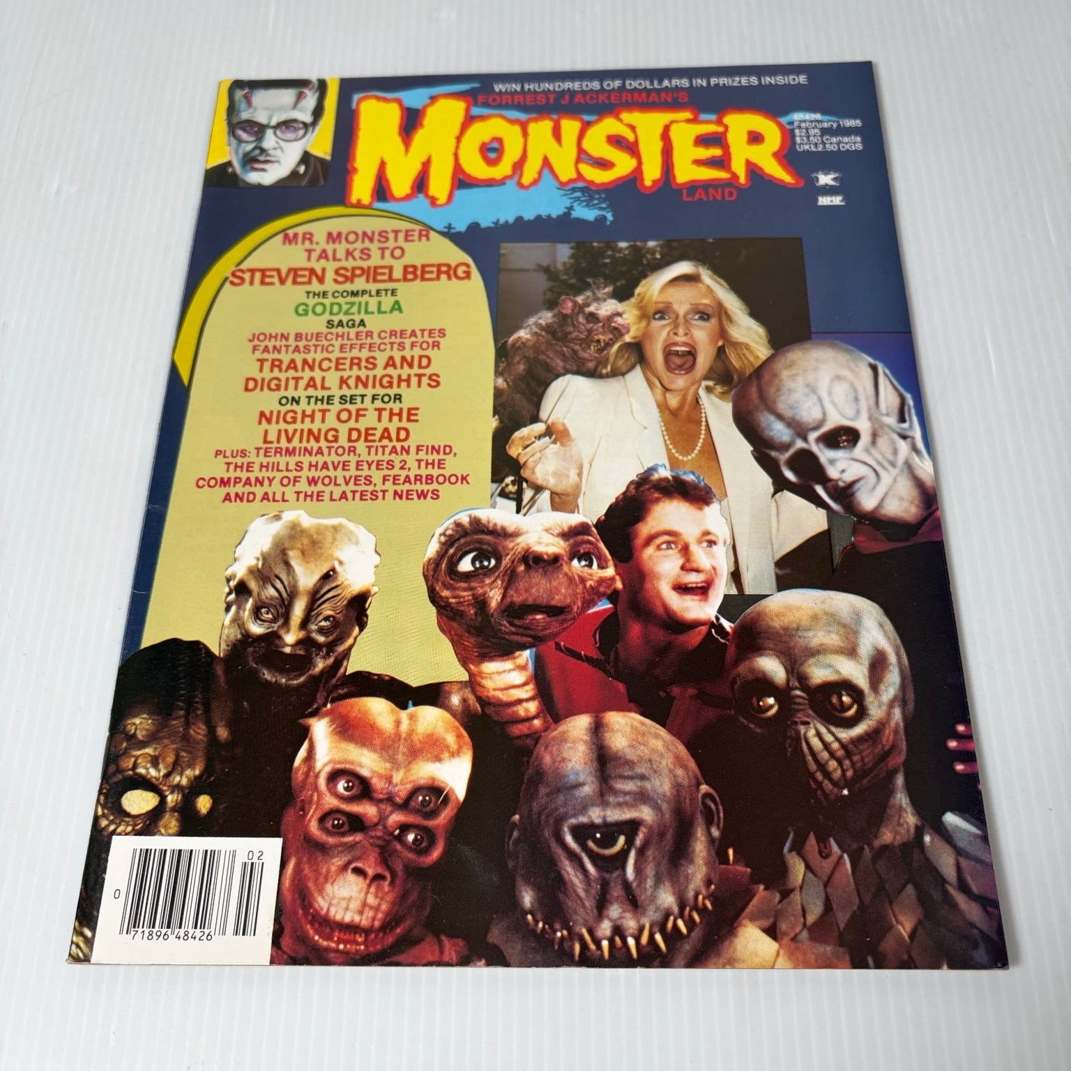 Monster Land Magazine #1 February 1985 Steven Spielberg Godzilla Horror Sci-Fi