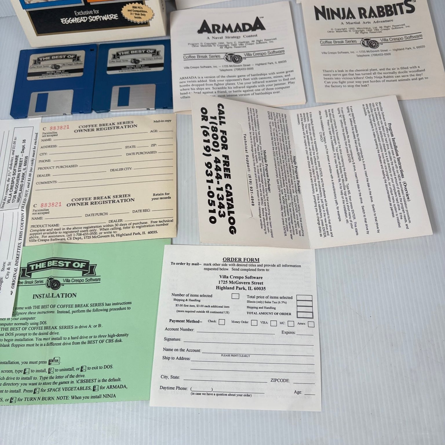 The Best of Coffee Break Series Big Box PC Ninja Rabbits Space Vegetables Armada