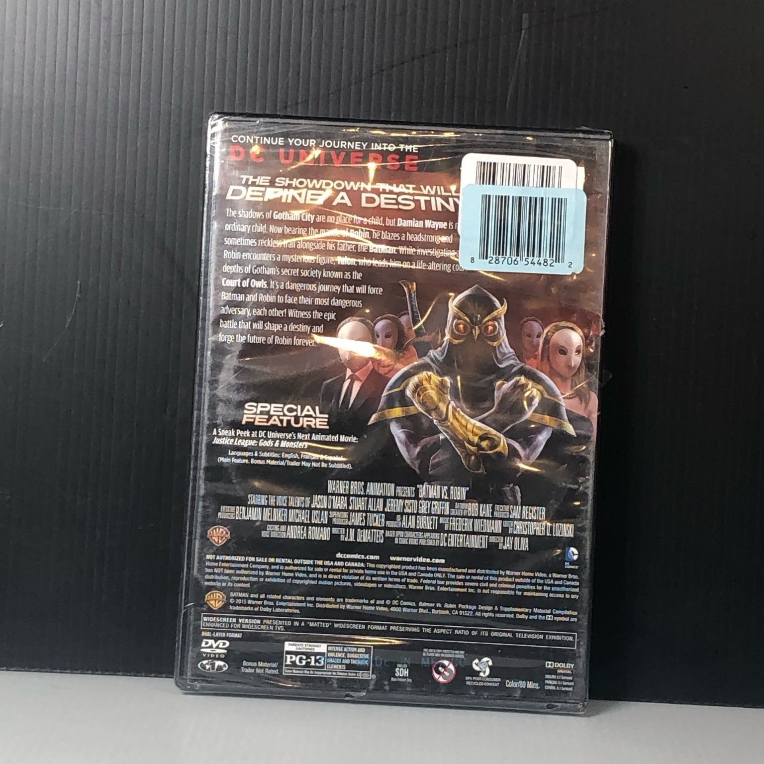 Batman vs. Robin DVD 2015 DC Universe Original Movie Court of Owls Jason O'Mara