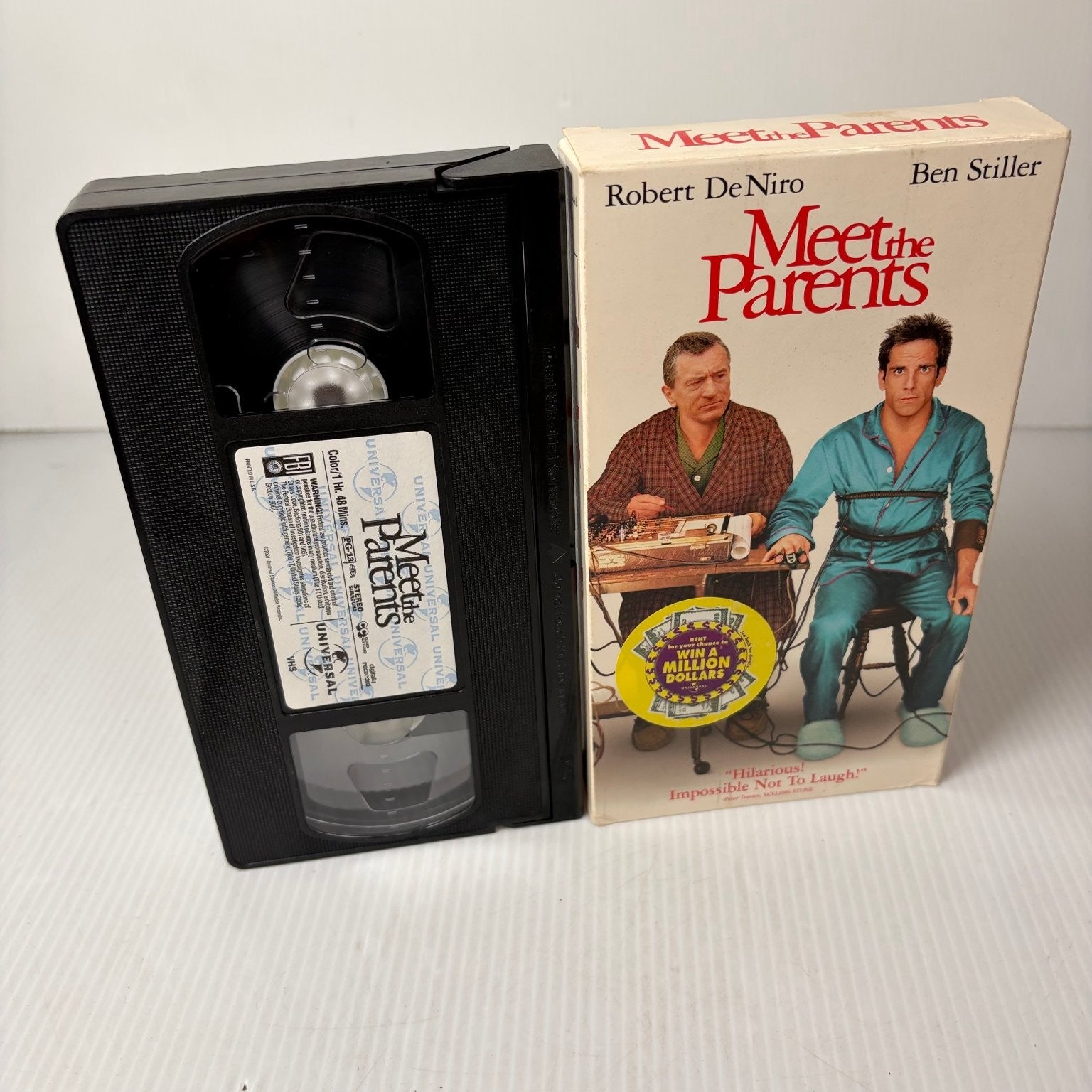 Meet the Parents VHS 2000 Comedy Robert De Niro Ben Stiller Universal Promo