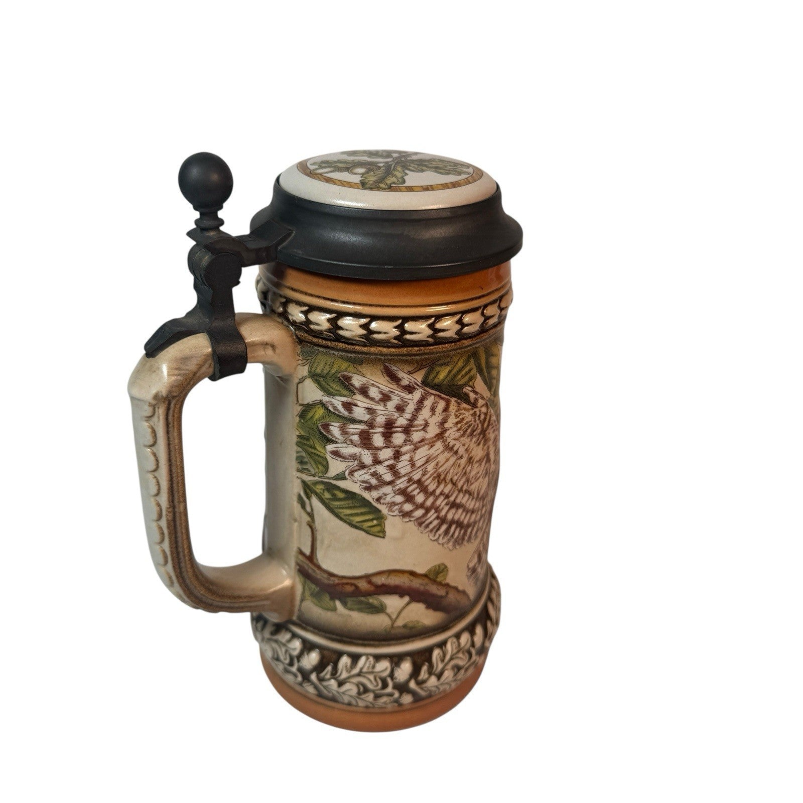 Gerz West Germany Beer Stein With Owls 94% Zinn