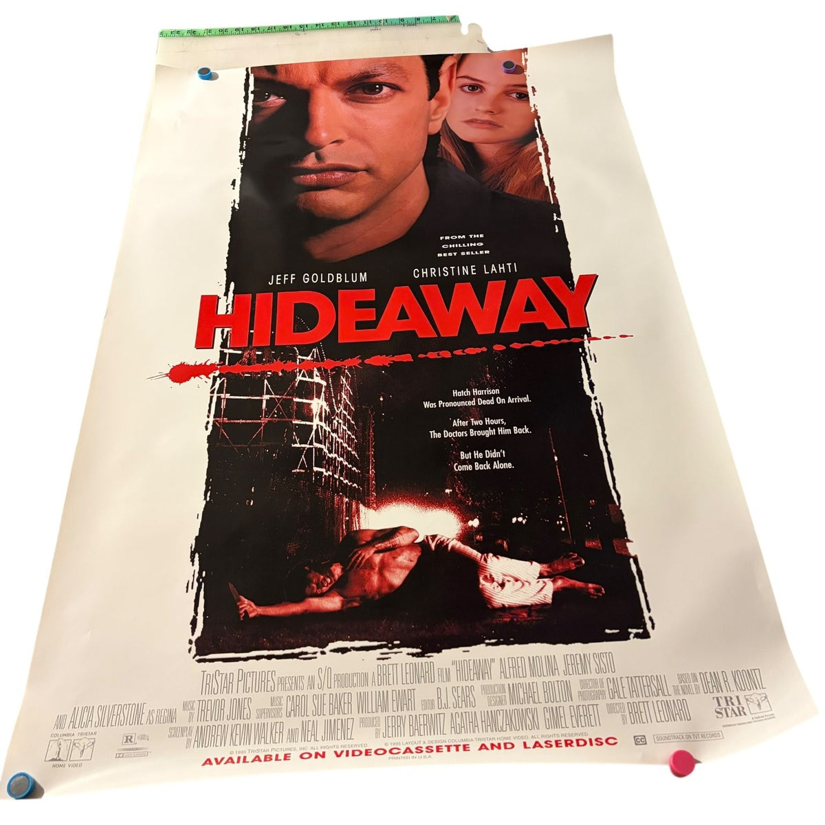 Hideaway 1995 One Sheet Movie Poster Original USA Jeff Goldblum 27"x40"