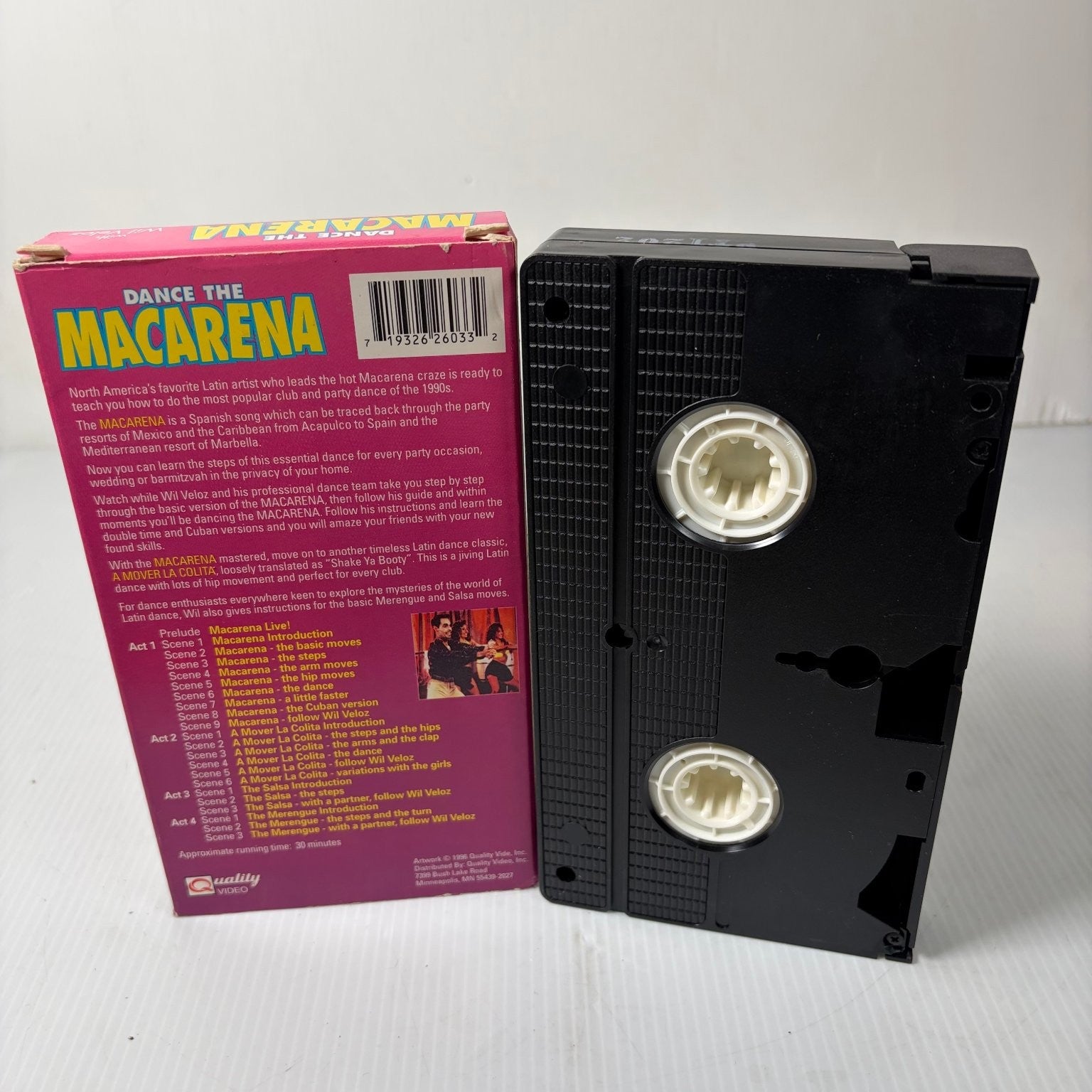 Macarena Dance The Wil Veloz VHS 1996 Latin Dance Instructional Quality Video