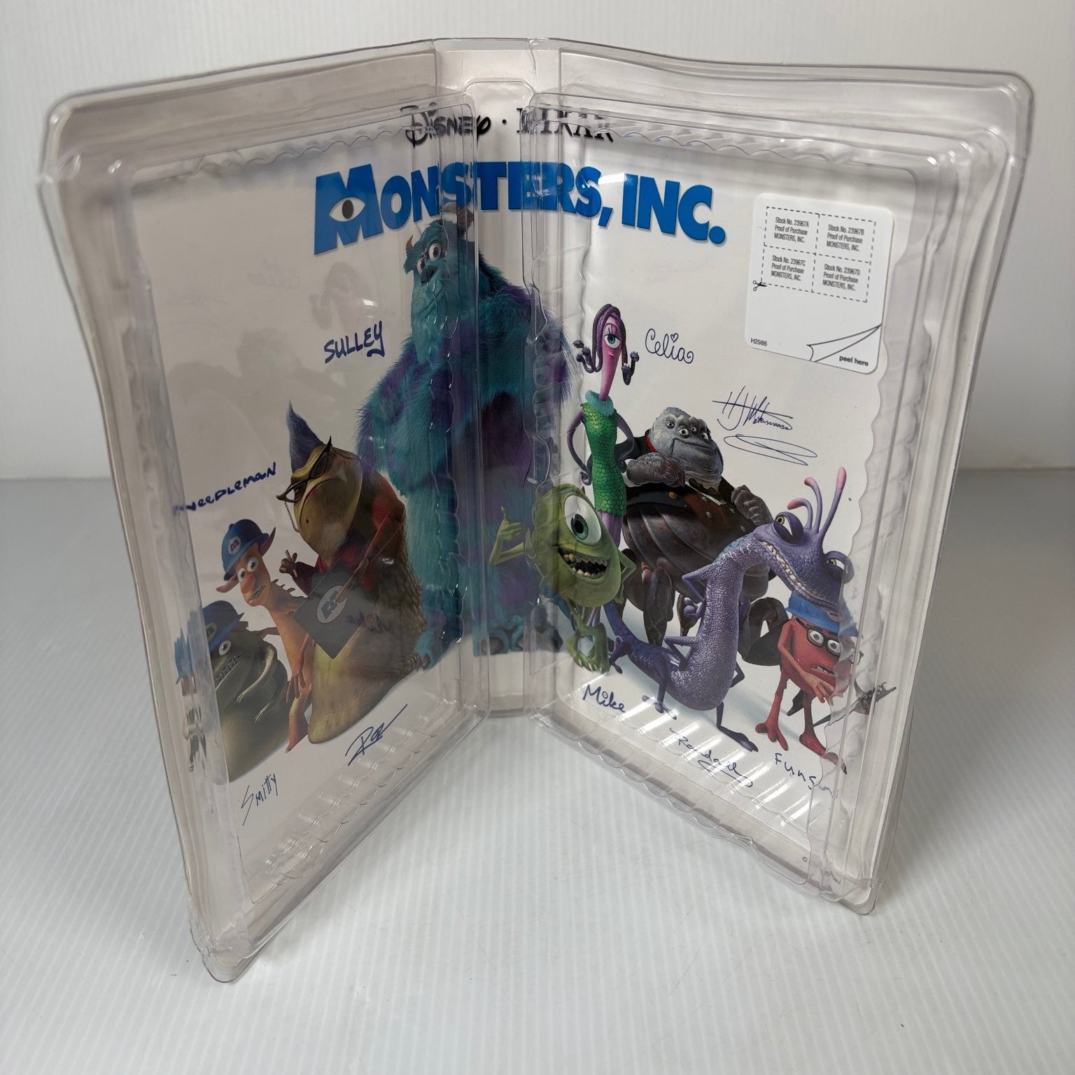 Monsters, Inc. VHS 2002 Animated Comedy Disney Pixar Blue Tape