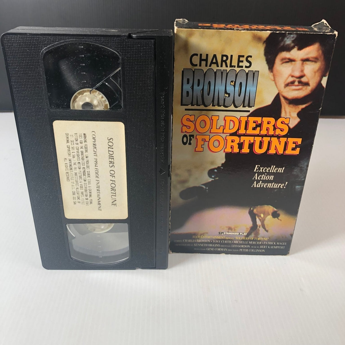 Soldiers of Fortune VHS 1993 Charles Bronson Action Adventure Original Release