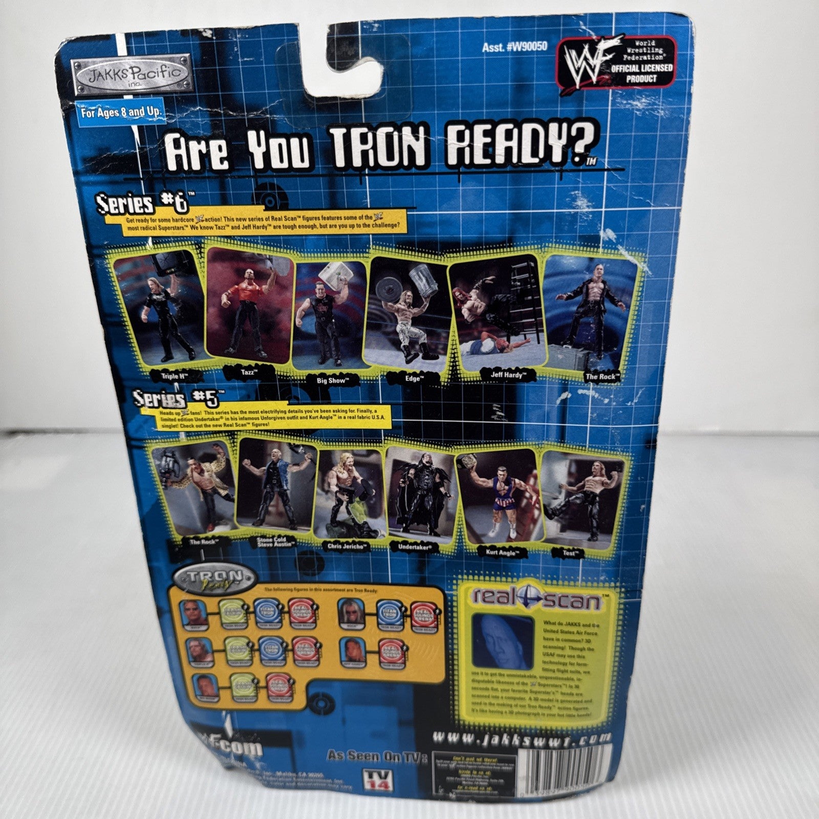 WWF WWE Jakks Tazz Taz Smackdown Series 6 Wrestling Figure  TRON 2000